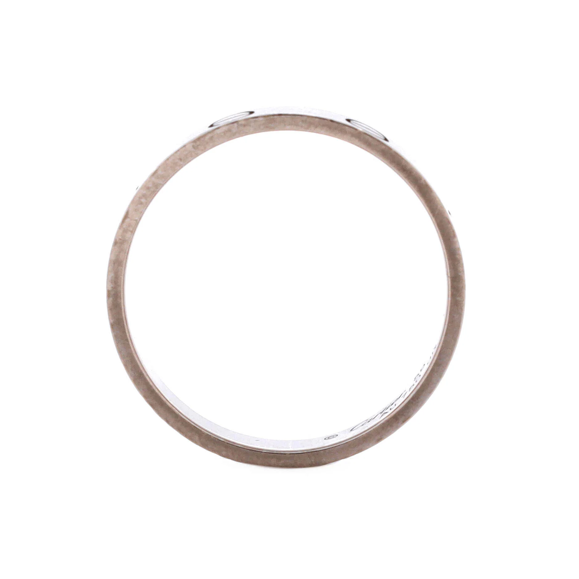 Love Wedding Band Ring 18K White Gold - Image 3