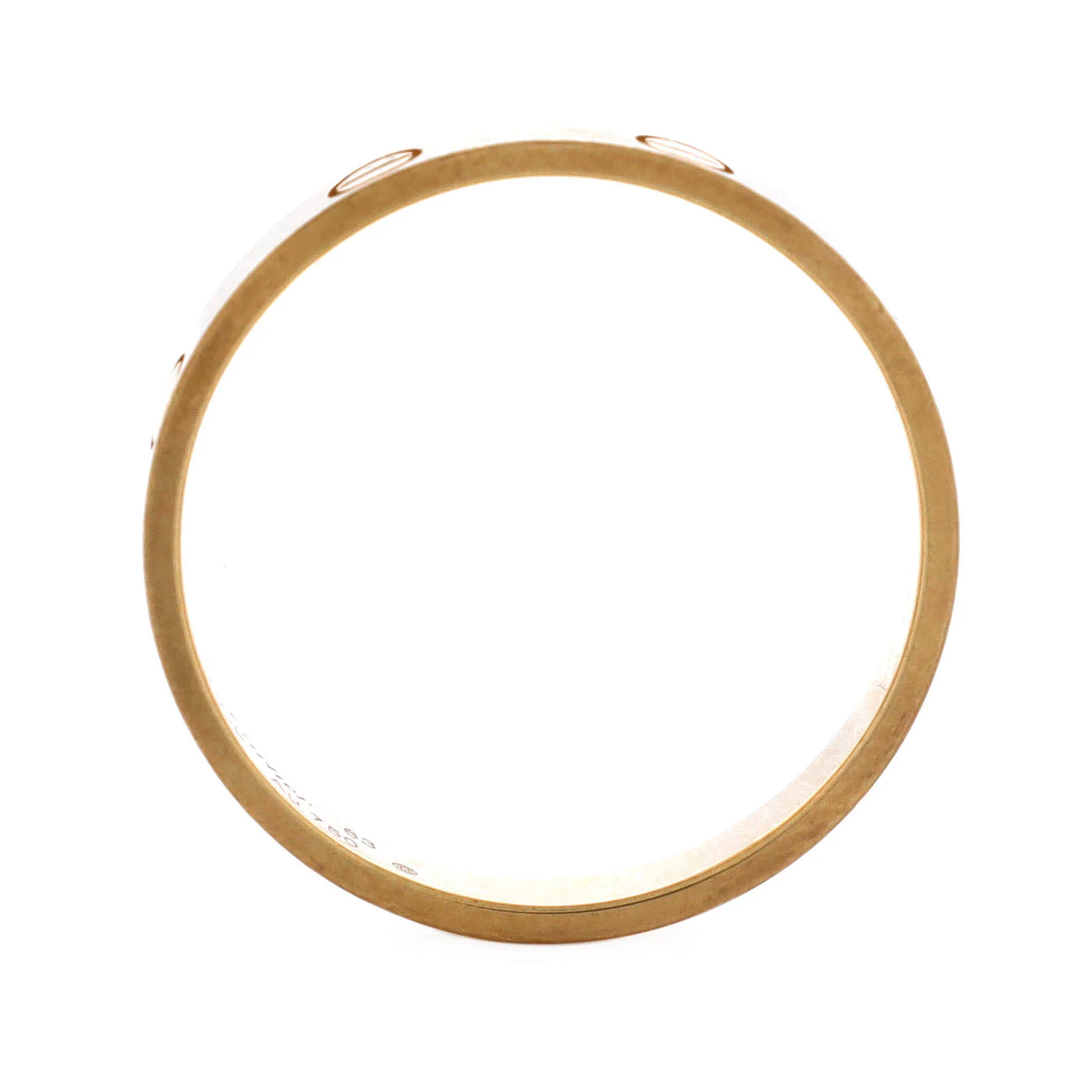 Love Wedding Band Ring 18K Yellow Gold - Image 3