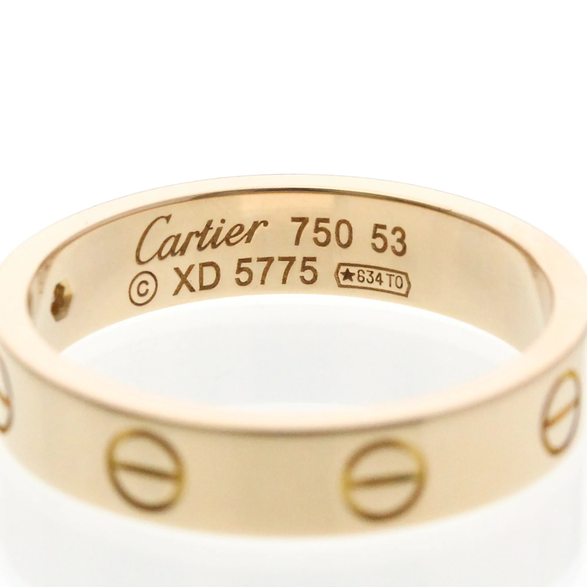 Mini Band Ring 18K Rose Gold with Diamond - Image 6