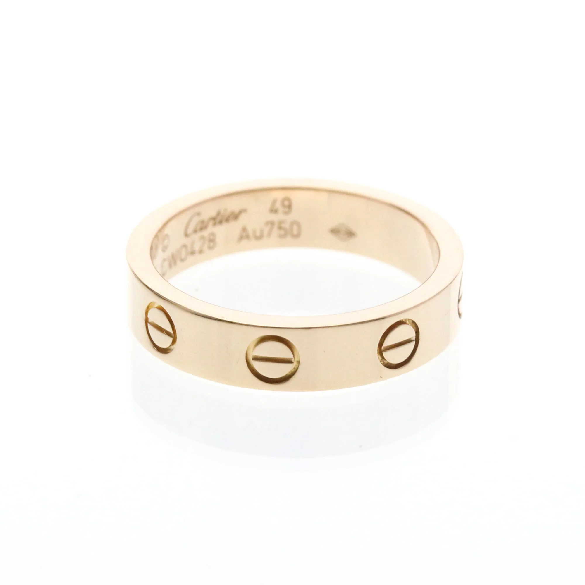 Mini Ring 18K Rose Gold with Diamond - Image 2