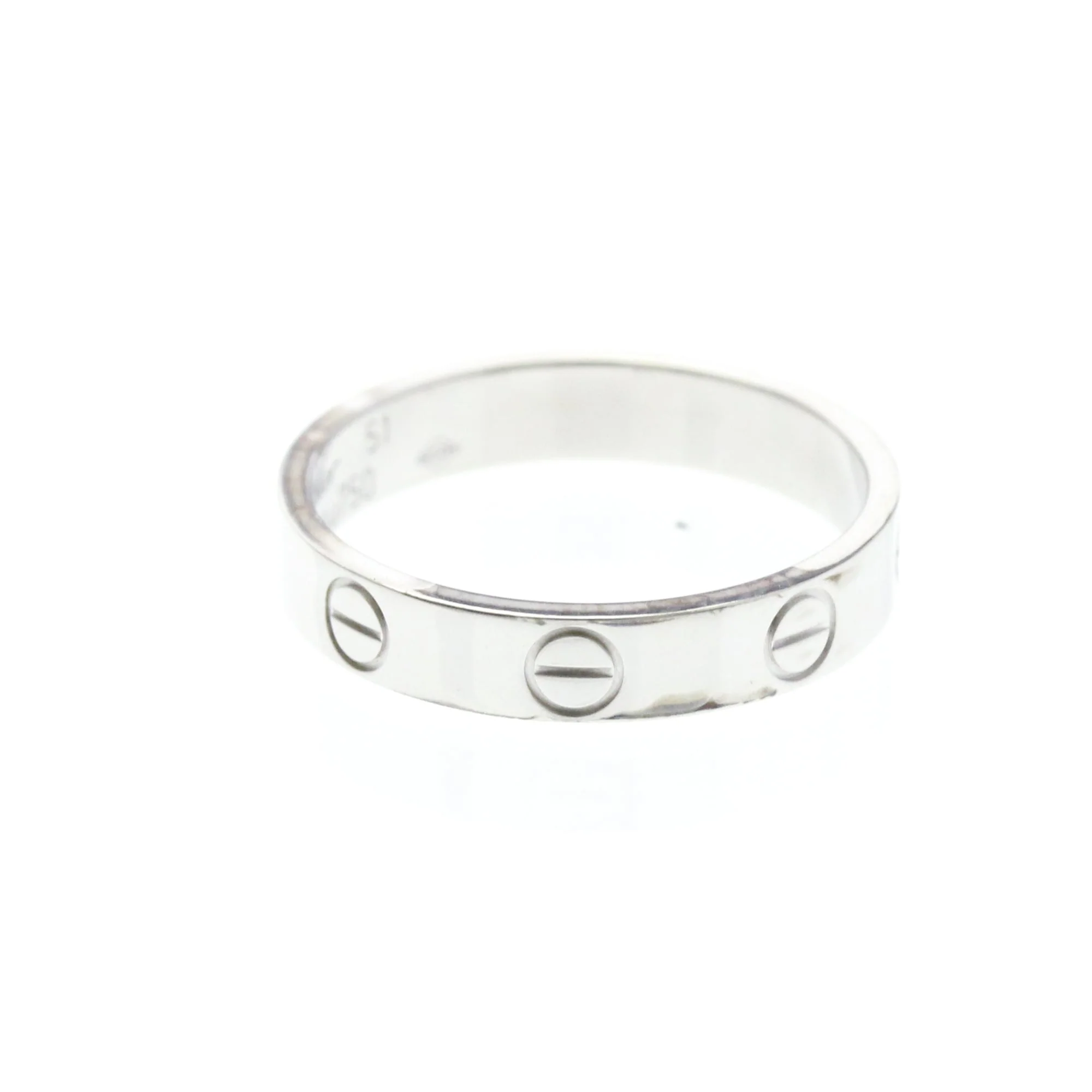 Mini Ring 18K White Gold with Diamond - Image 4