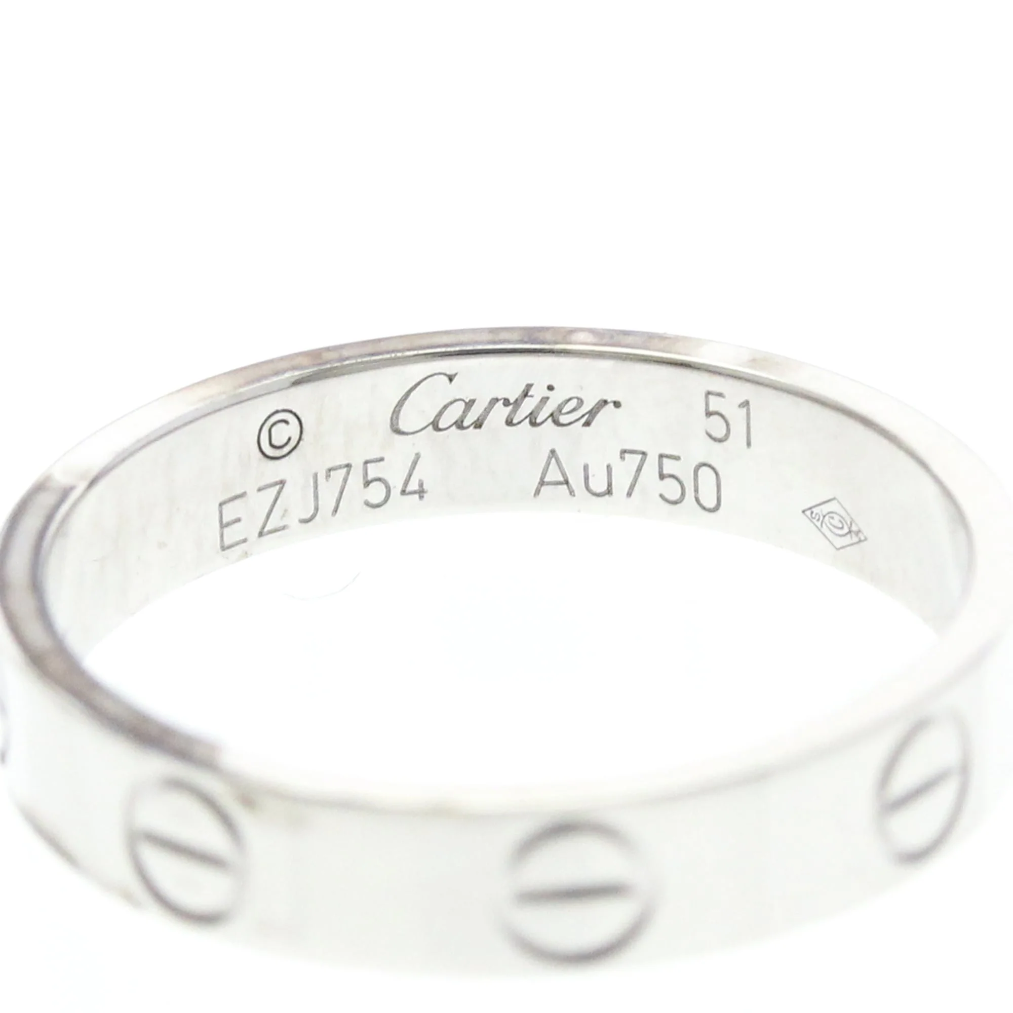 Mini Ring 18K White Gold with Diamond - Image 5