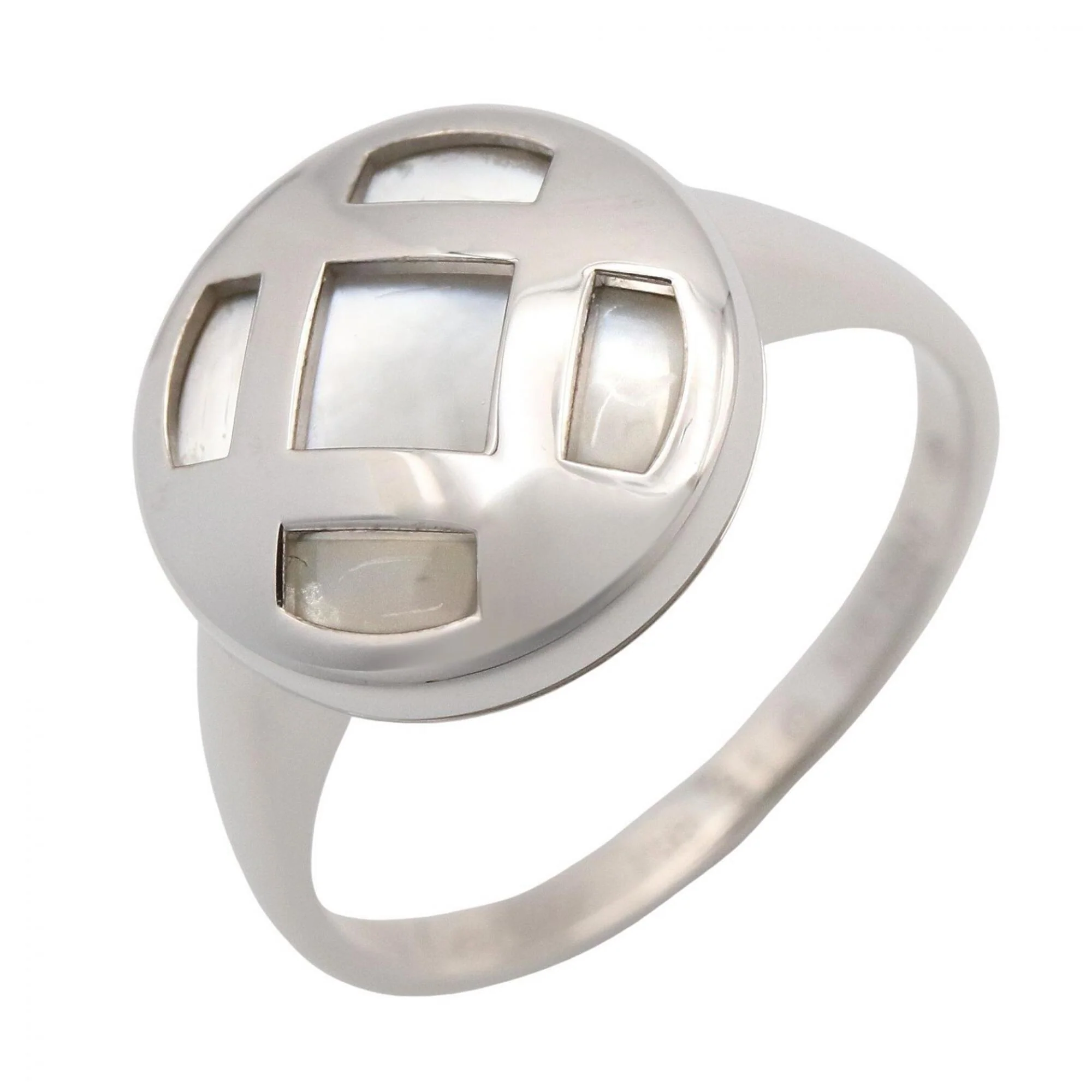 Pasha SH Band Ring 18K White Gold