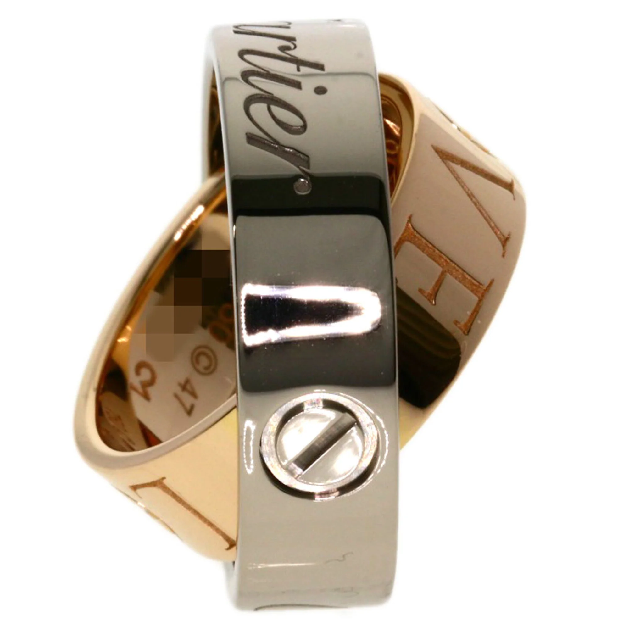Ring 18K Rose Gold and 18K White Gold - Image 3