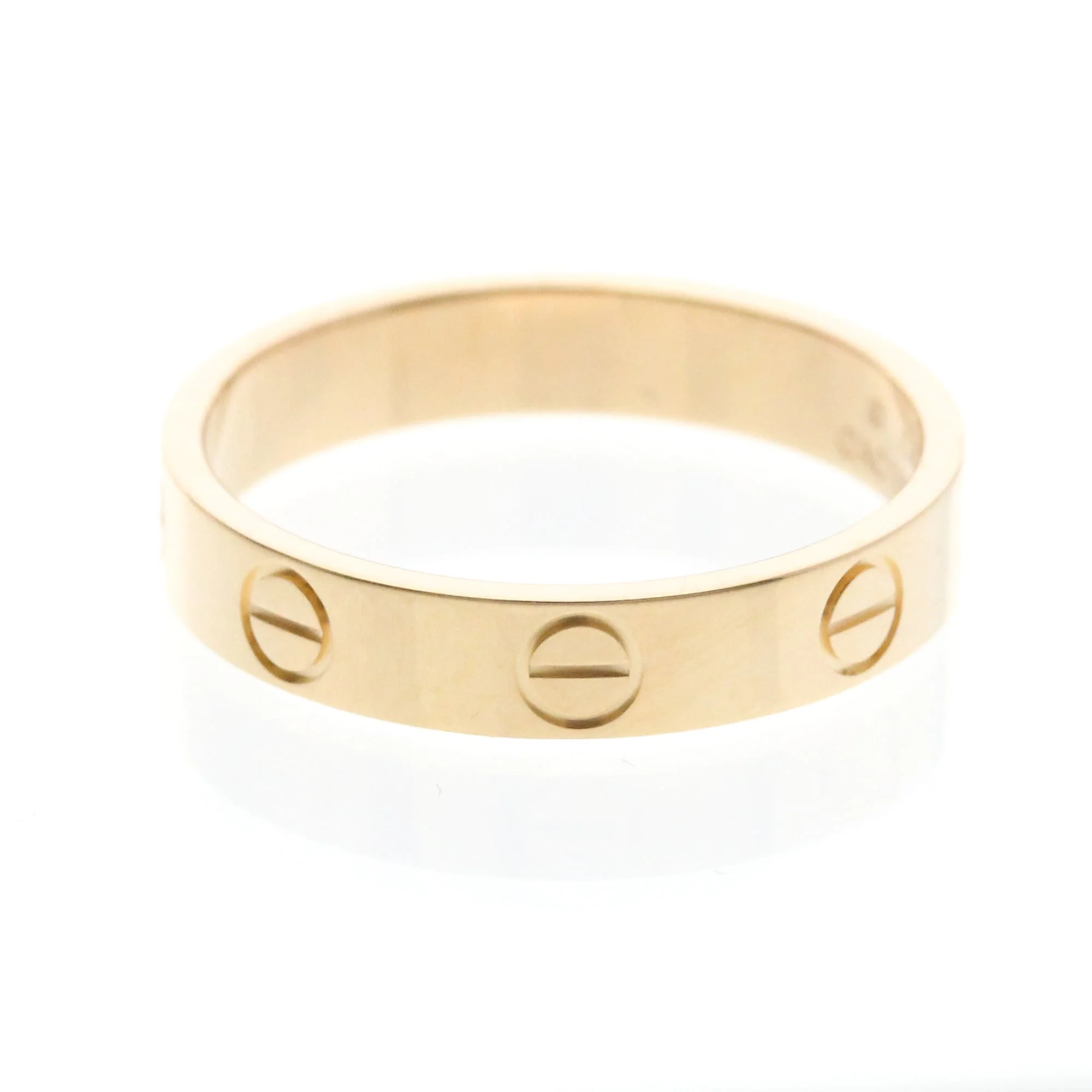 Ring 18K Rose Gold Mini with Diamond - Image 2