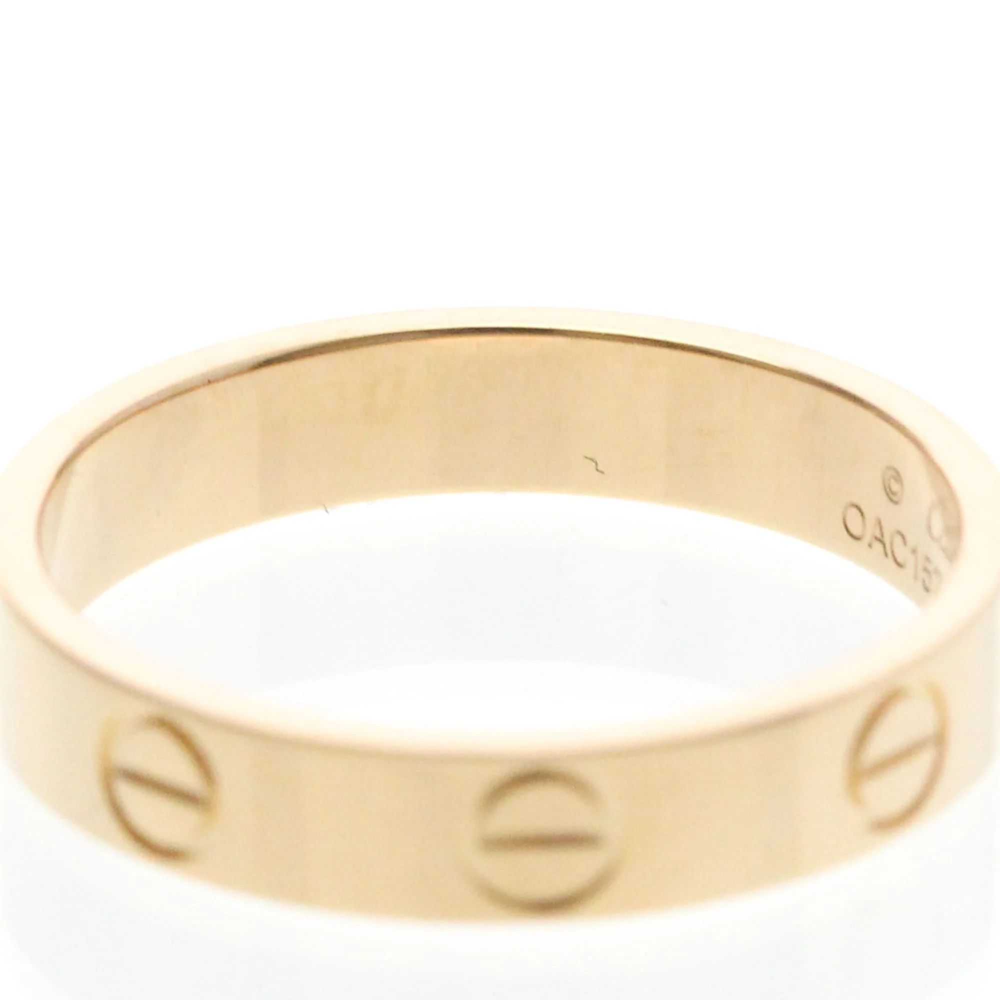Ring 18K Rose Gold Mini with Diamond - Image 6