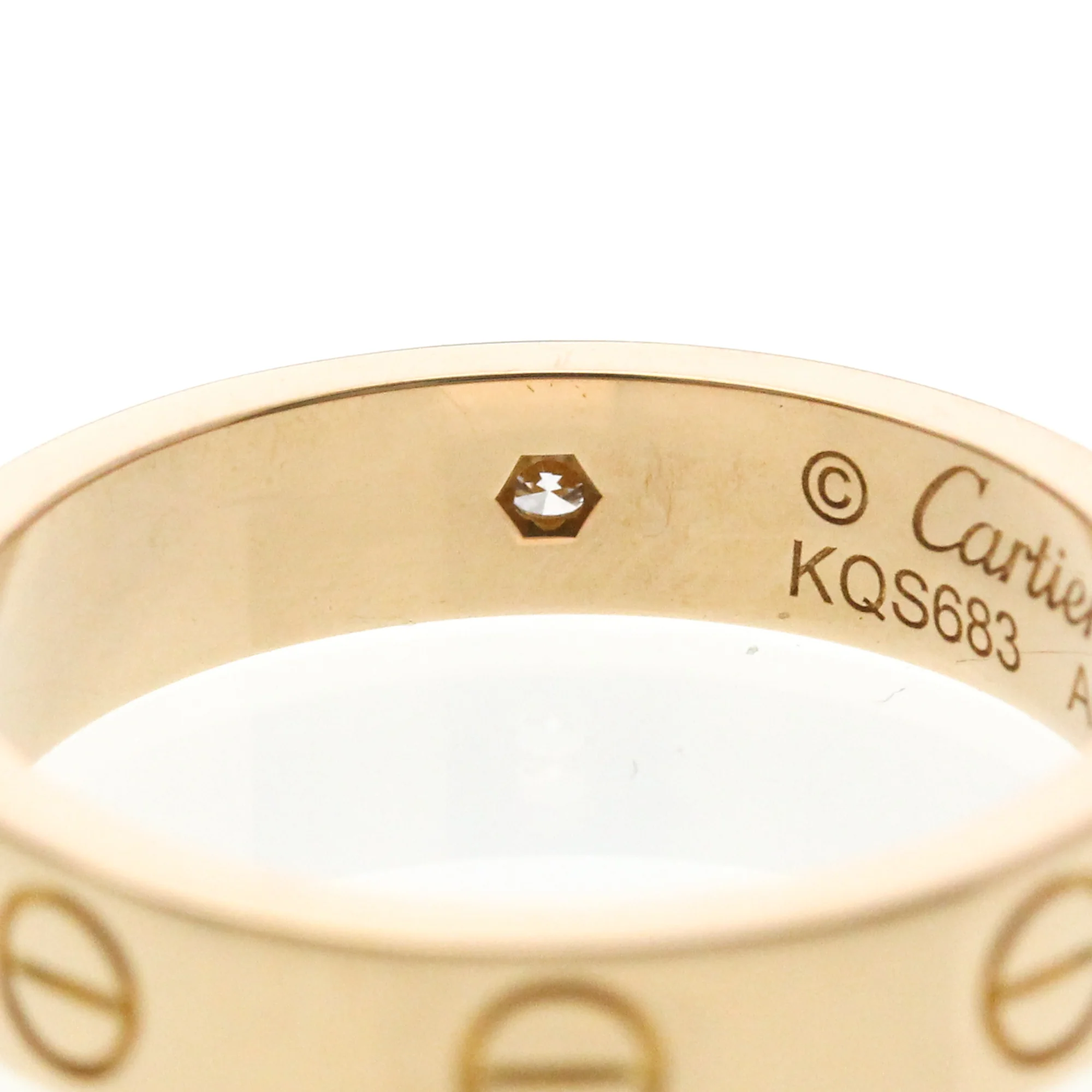 Ring 18K Rose Gold with Diamond - Image 8