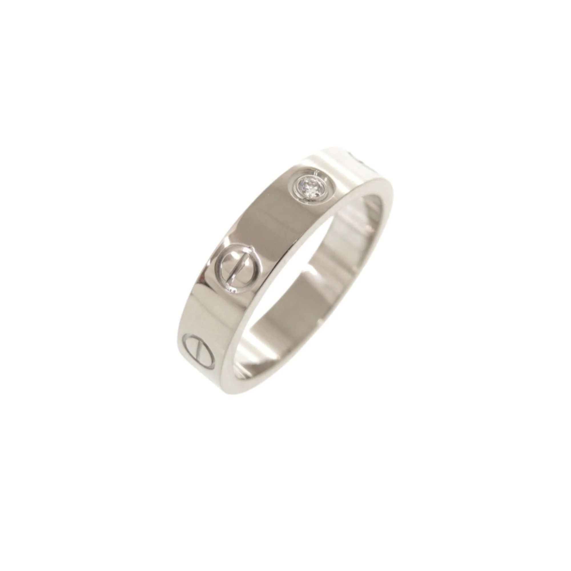 Ring 18K White Gold Small with Diamond