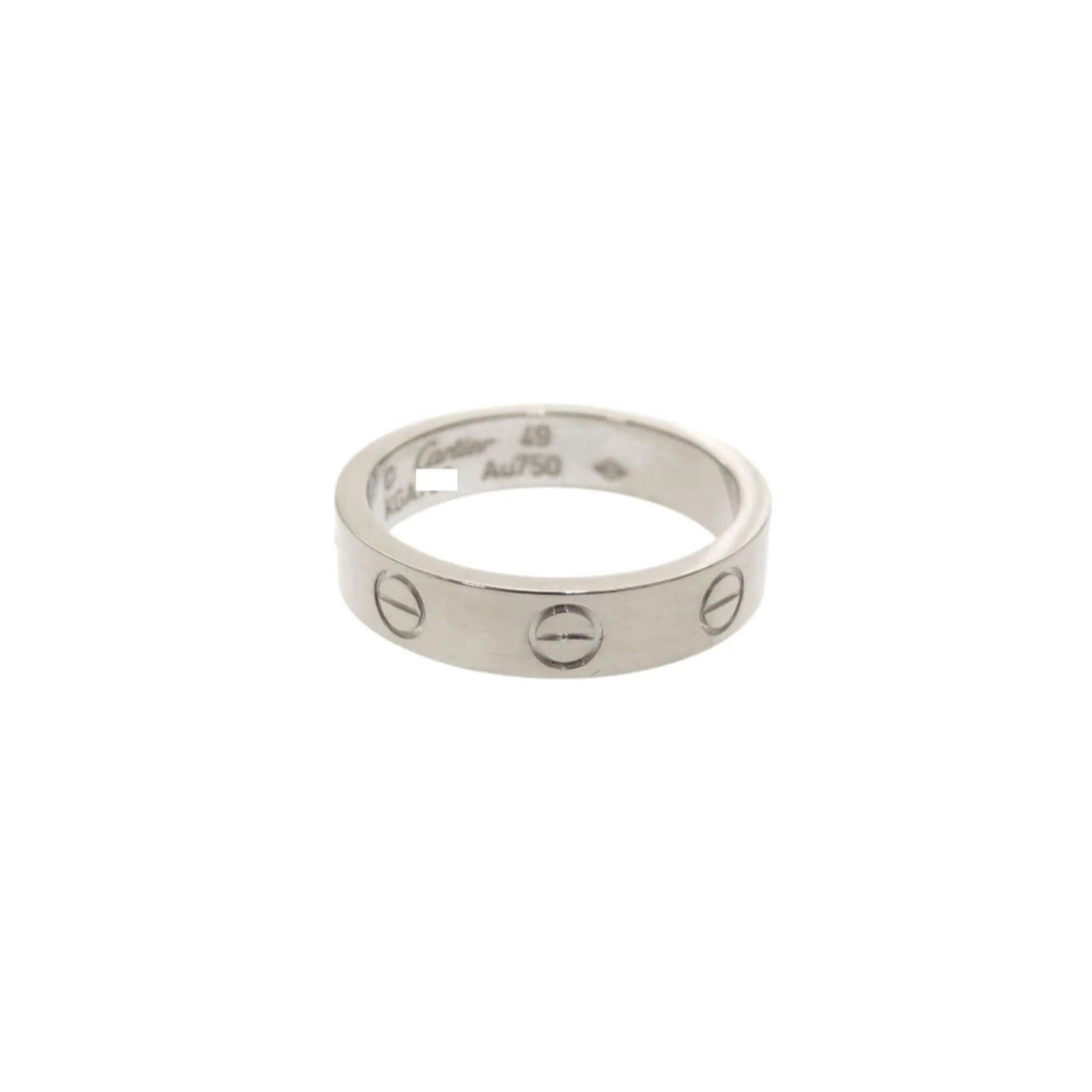 Ring 18K White Gold Small with Diamond - Image 3