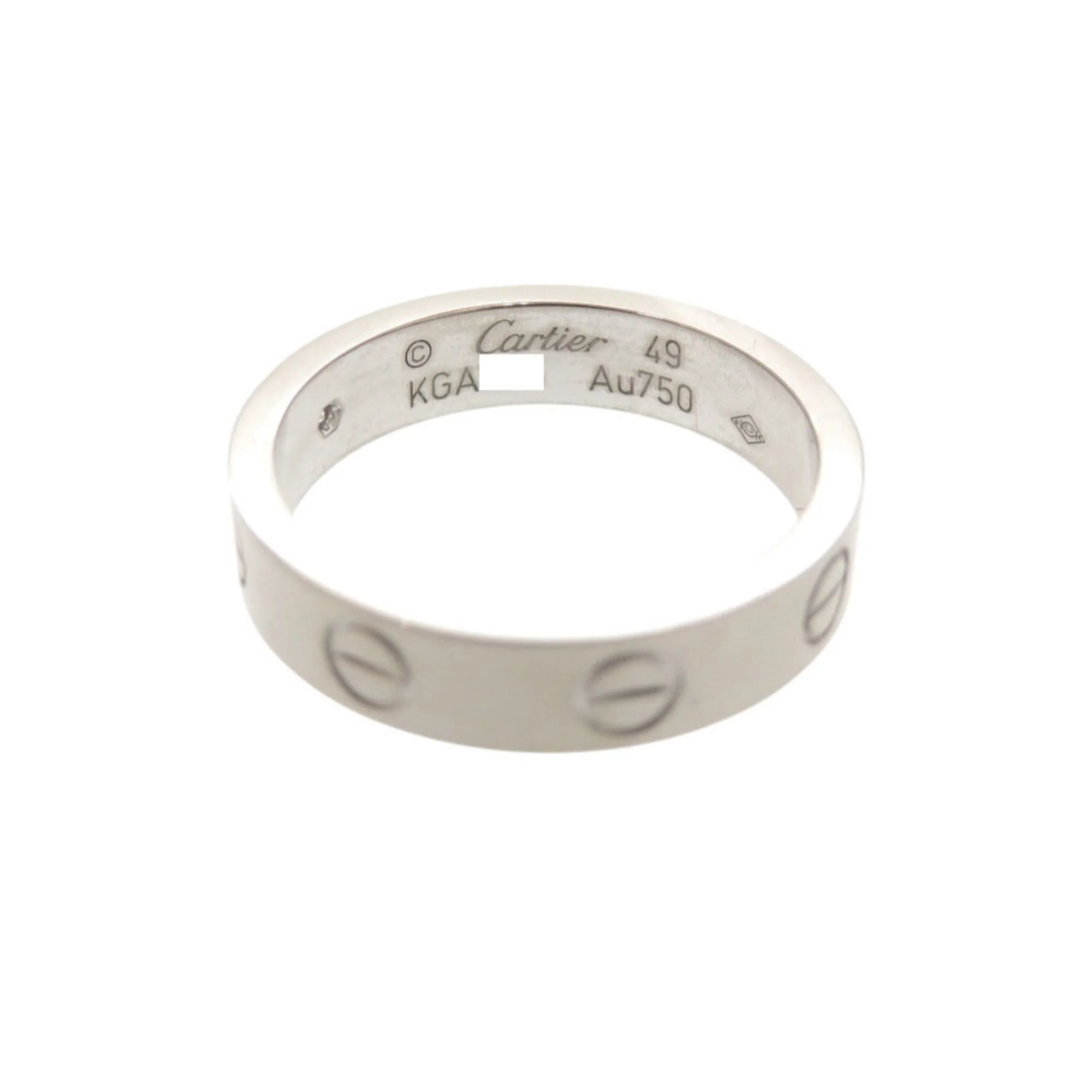 Ring 18K White Gold Small with Diamond - Image 5