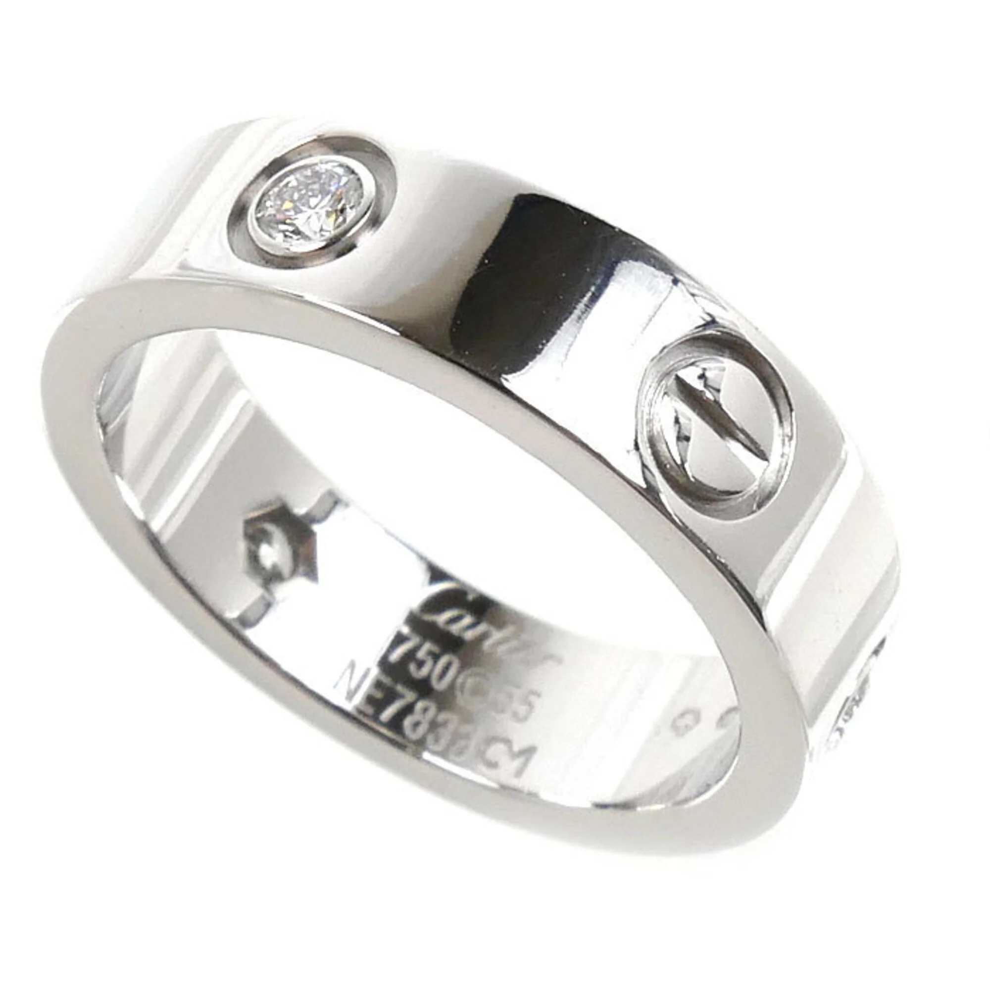 Ring 18K White Gold with Diamond