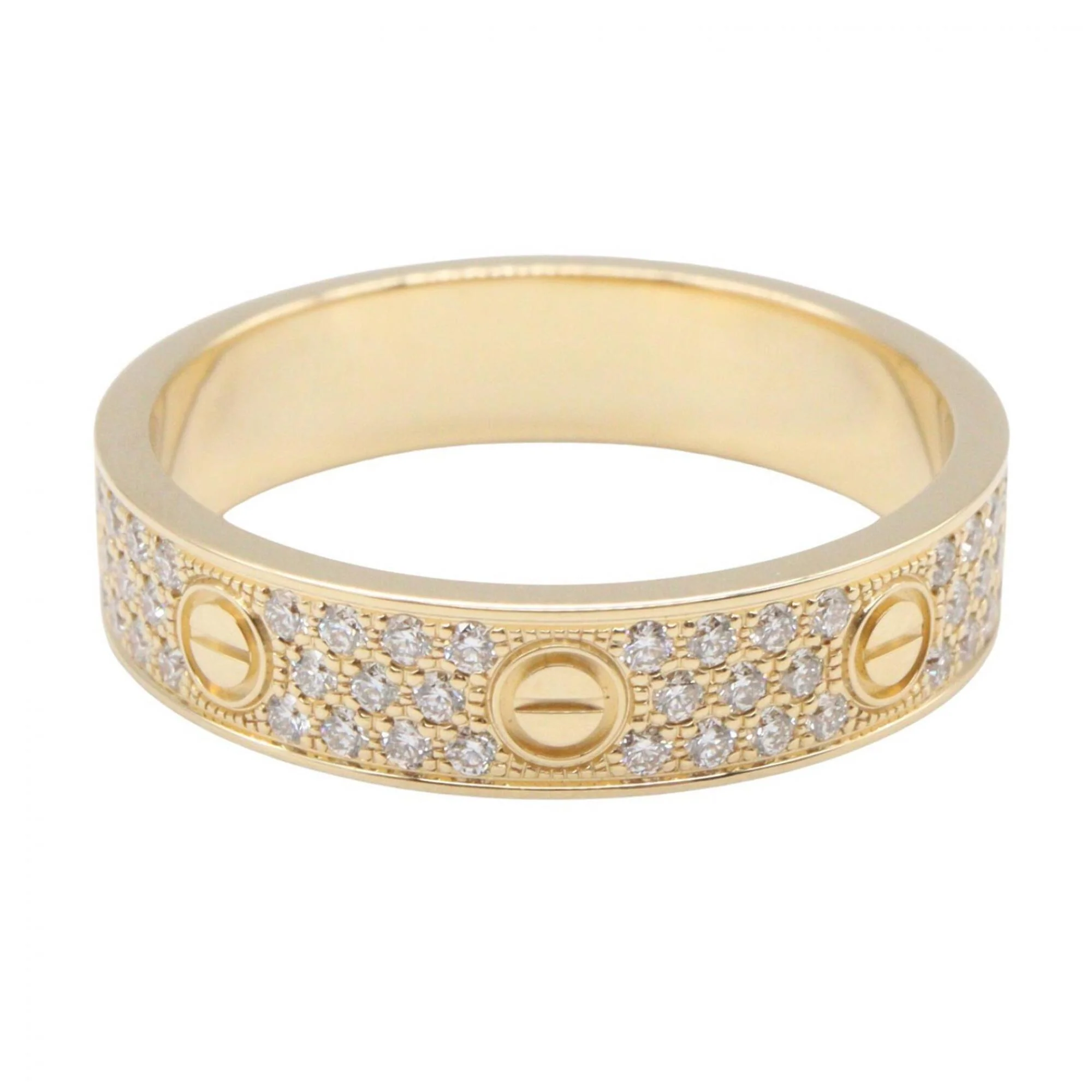 Ring 18K Yellow Gold Small with Diamond - Image 2