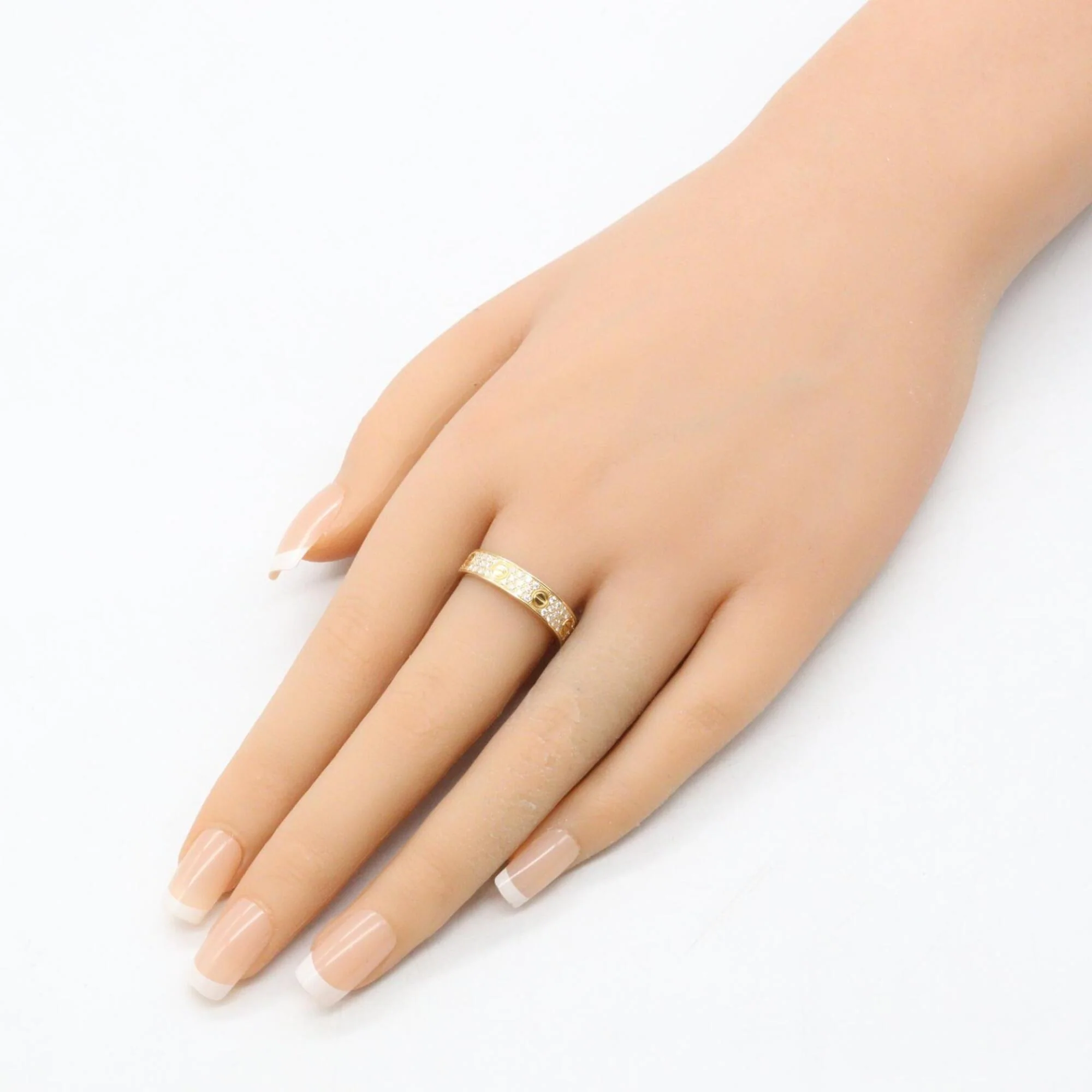 Ring 18K Yellow Gold Small with Diamond - Image 7