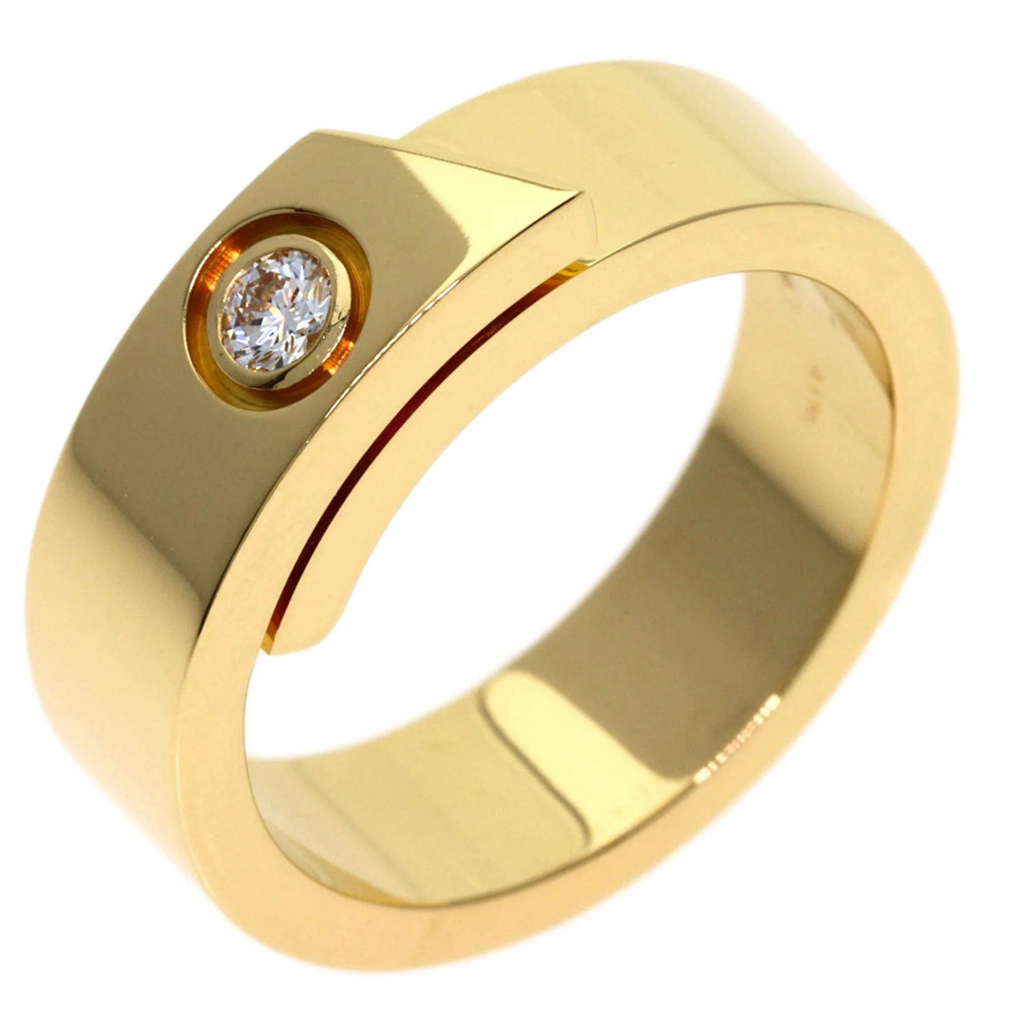 Ring 18K Yellow Gold with Diamond - Image 2