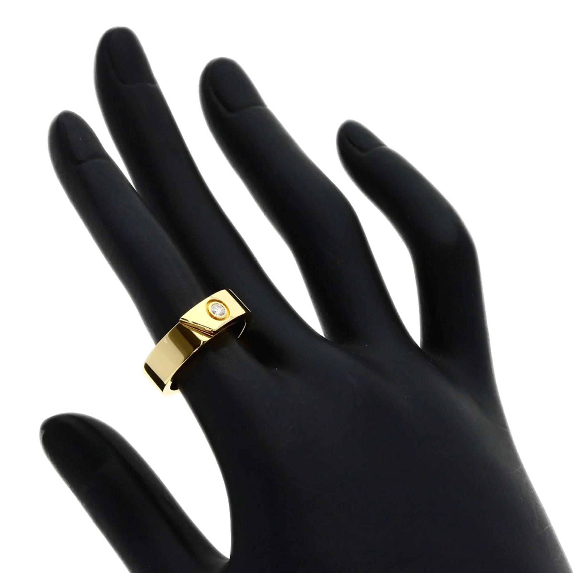 Ring 18K Yellow Gold with Diamond - Image 6