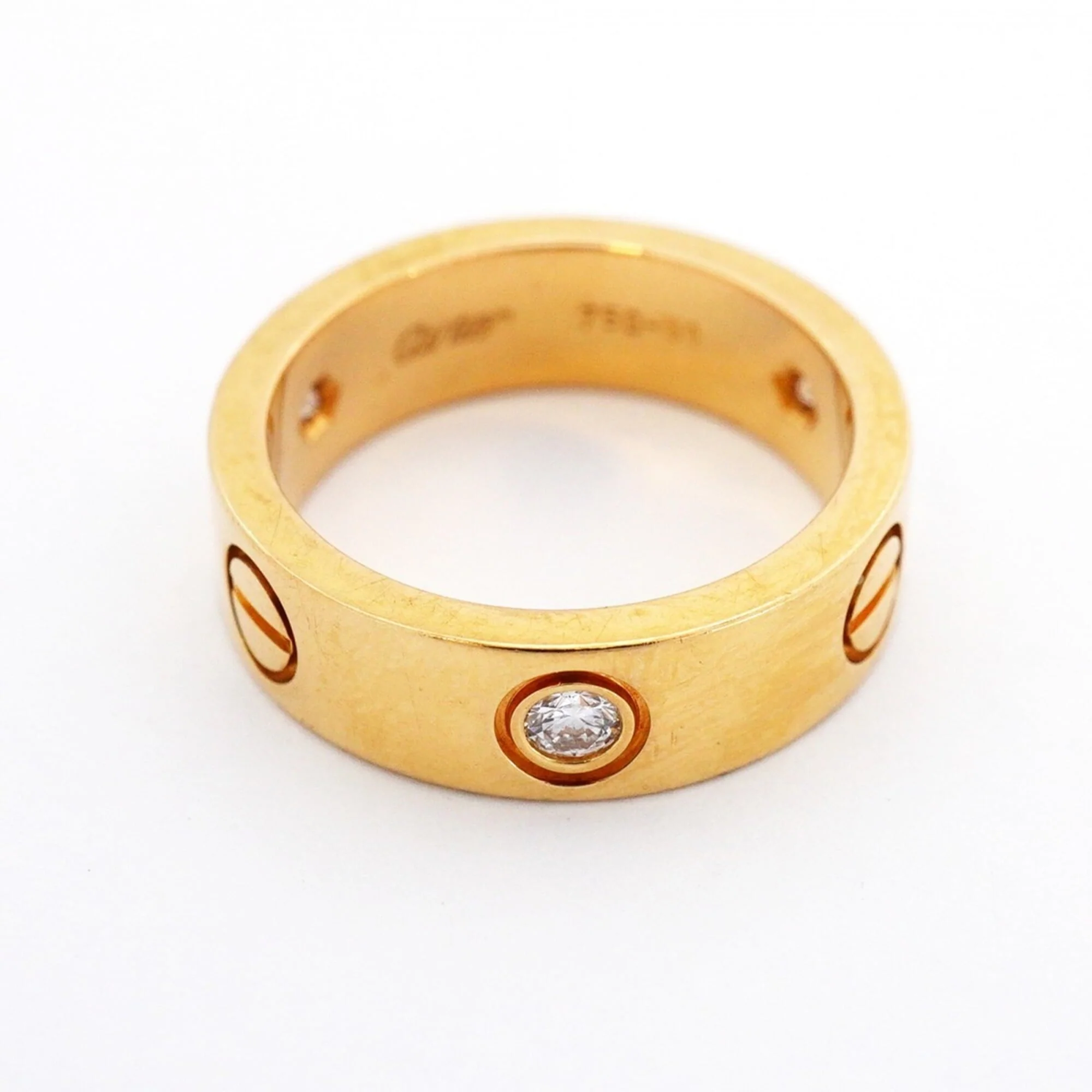 Ring 18K Yellow Gold with Diamond - Image 9