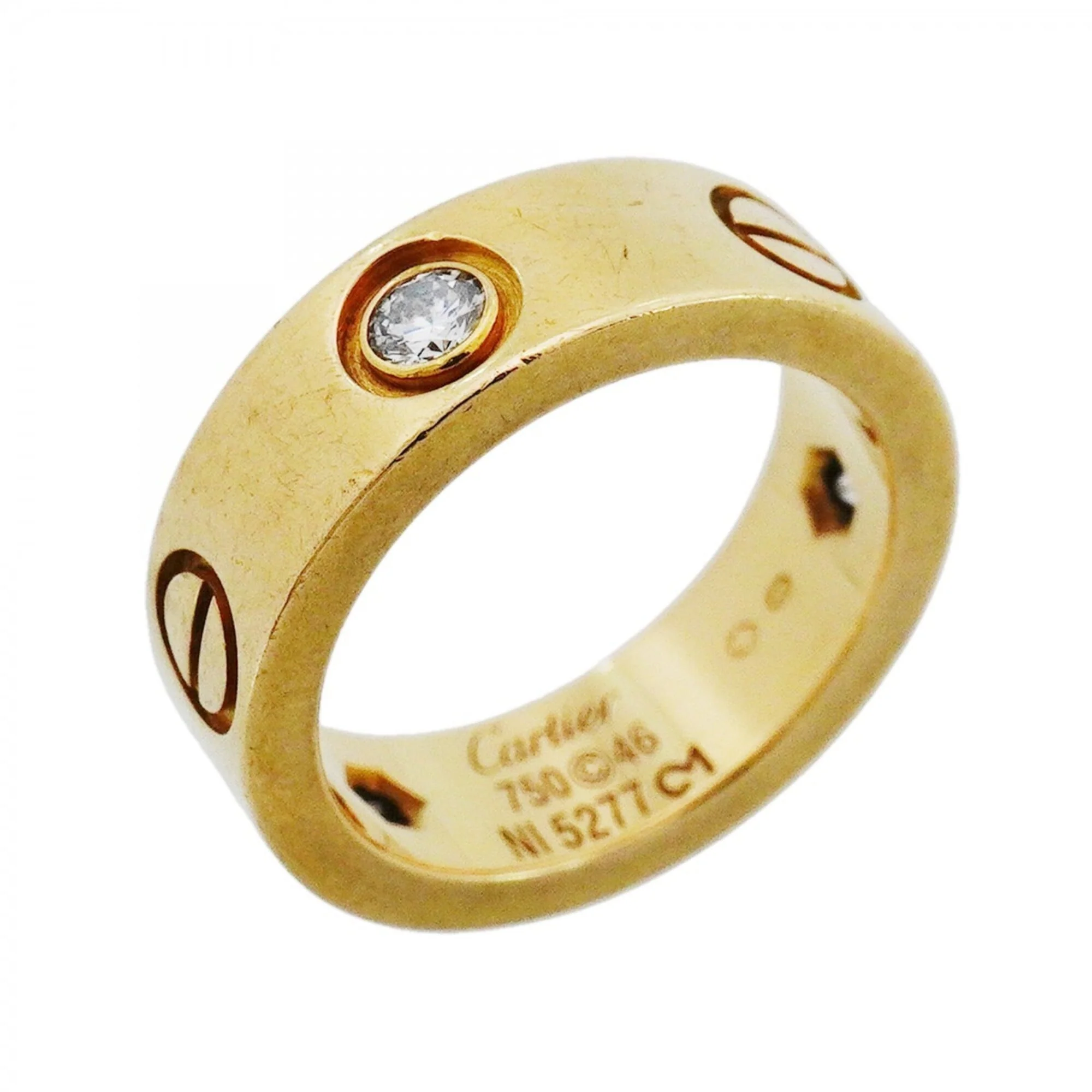 Ring 18K Yellow Gold with Diamond