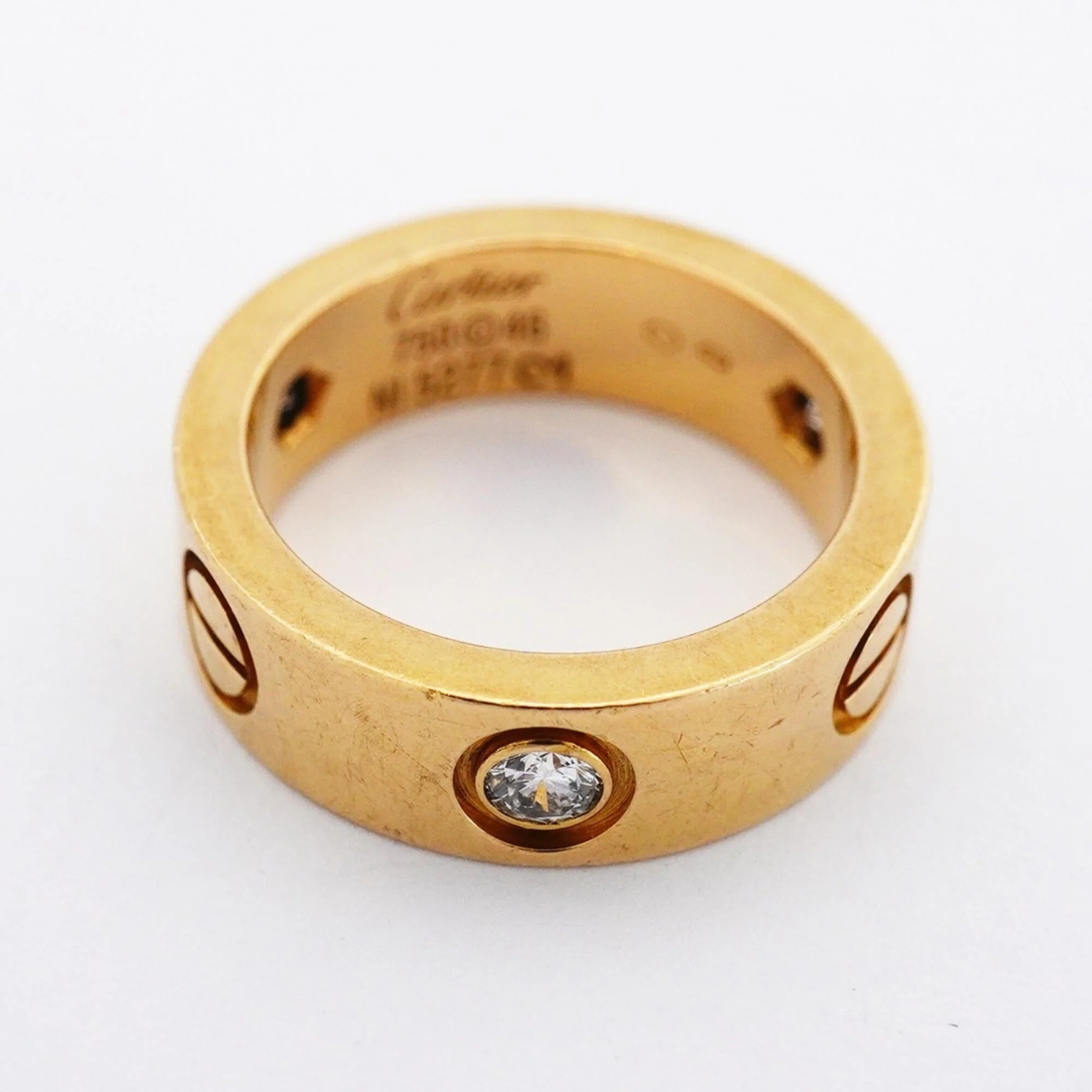 Ring 18K Yellow Gold with Diamond - Image 3