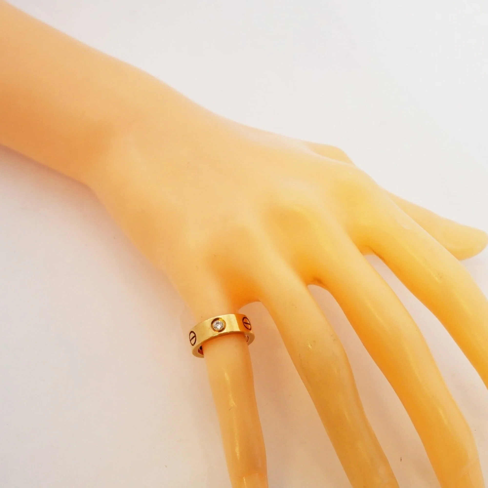 Ring 18K Yellow Gold with Diamond - Image 6