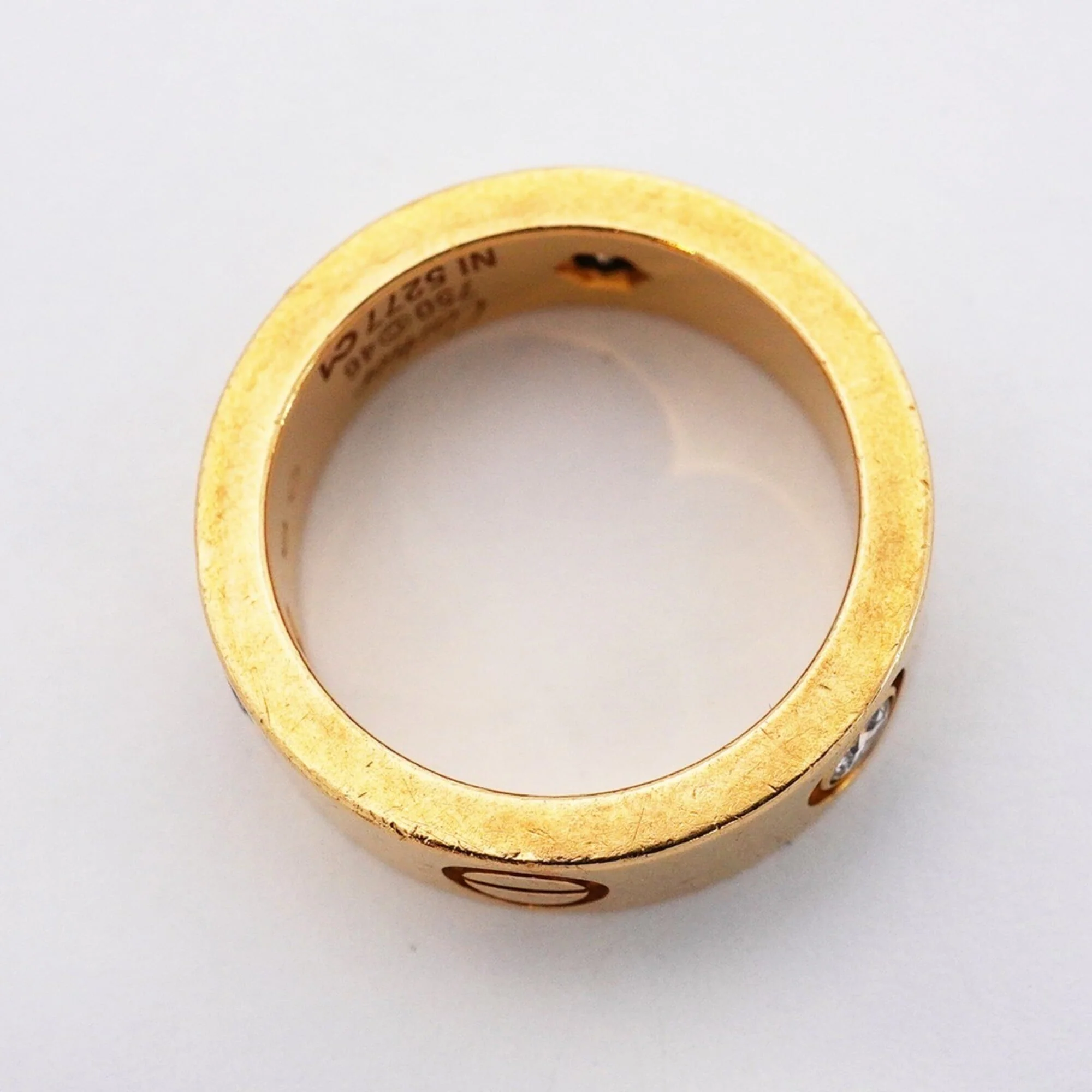 Ring 18K Yellow Gold with Diamond - Image 7