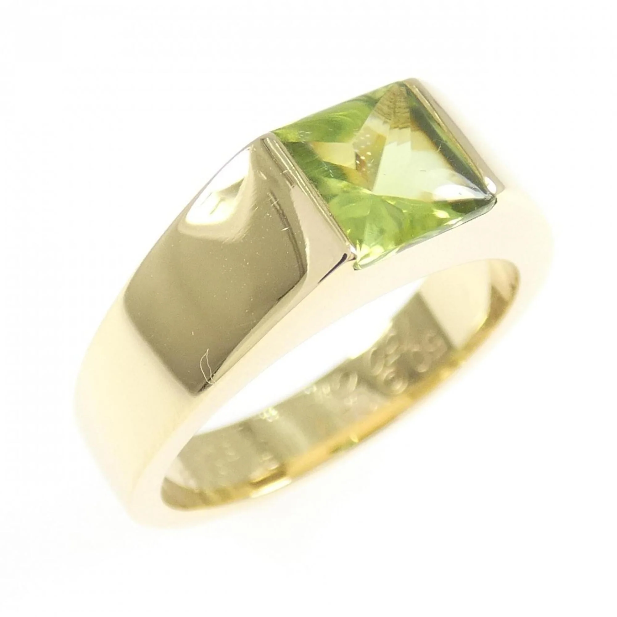 Ring 18K Yellow Gold with Peridot