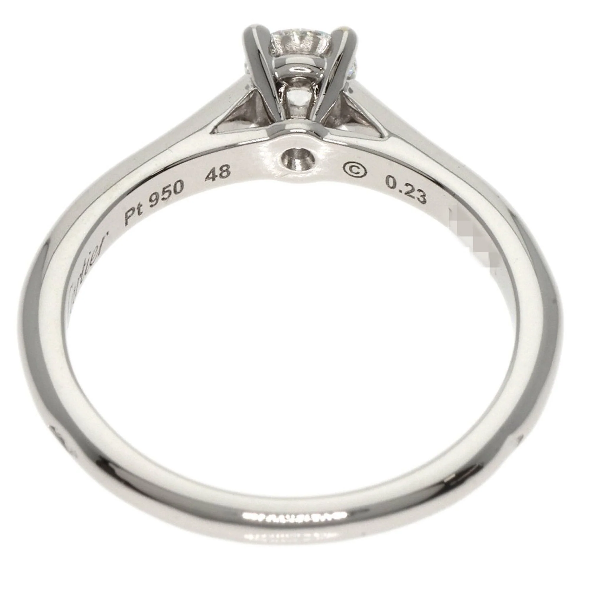 Ring Platinum with Diamond - Image 4