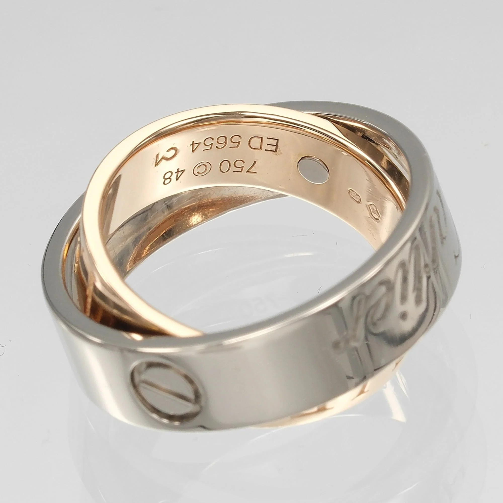 Secret Love Ring 18K Rose Gold and 18K White Gold - Image 4
