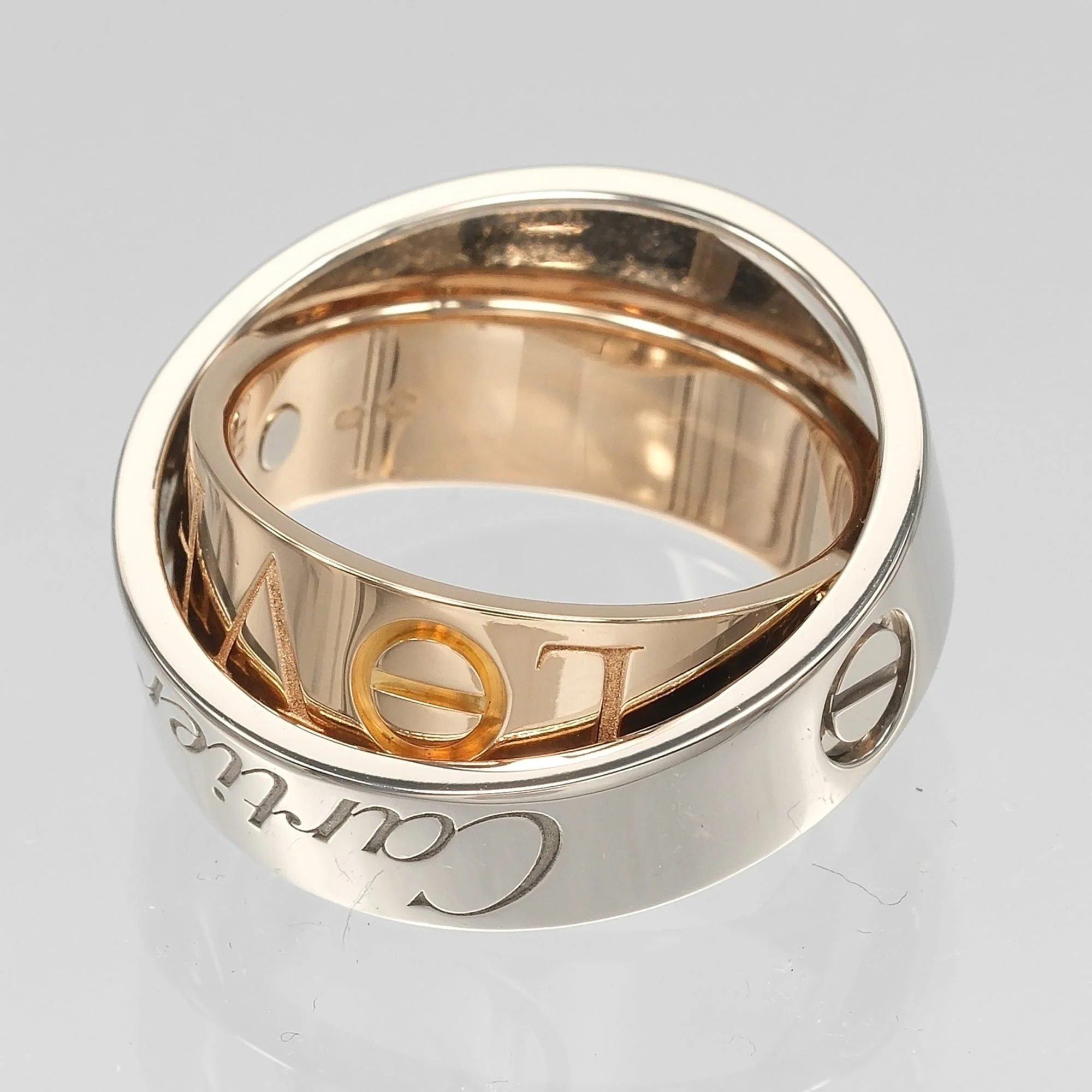 Secret Love Ring 18K Rose Gold and 18K White Gold - Image 5