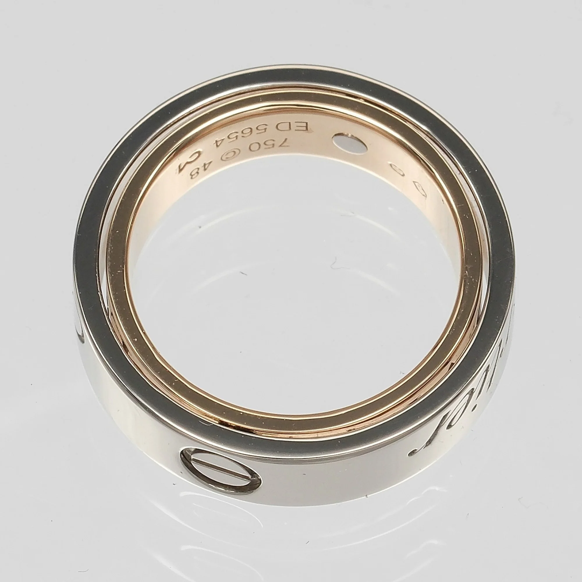 Secret Love Ring 18K Rose Gold and 18K White Gold - Image 7