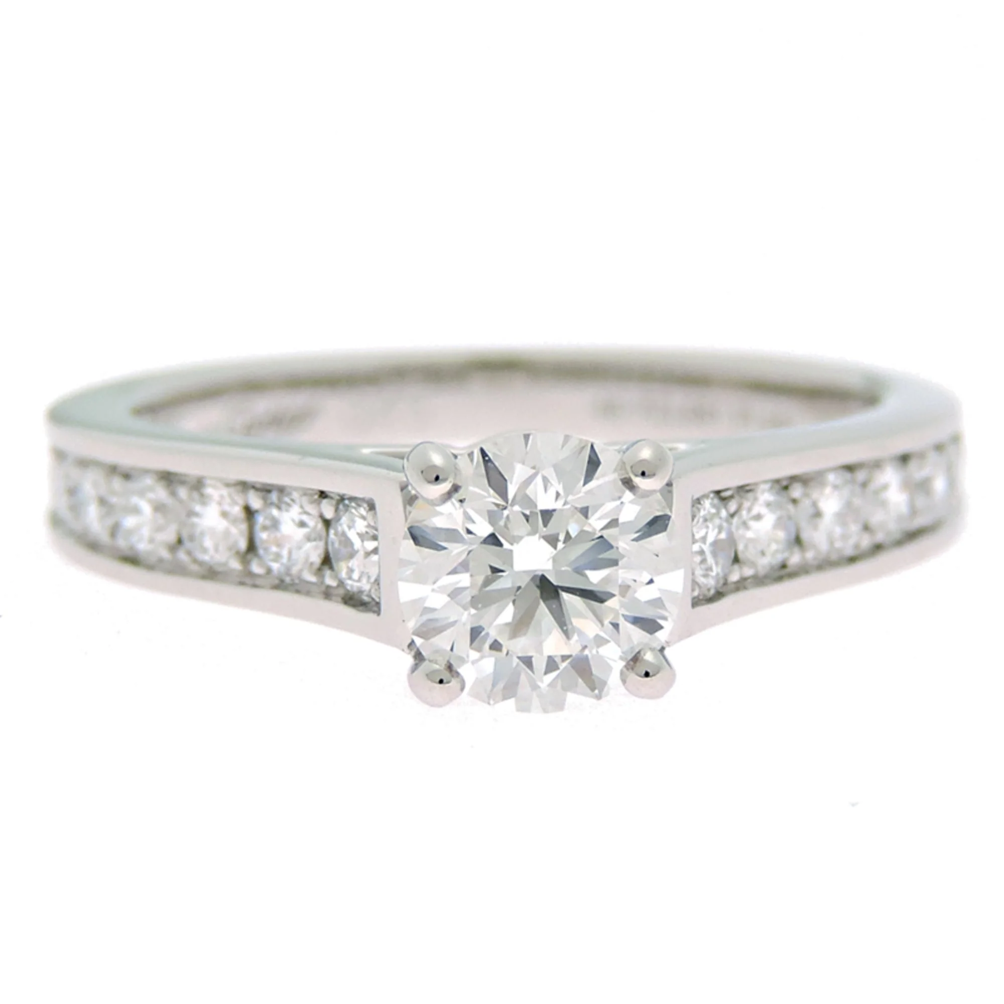 Solitaire Ring Platinum With 0.45ct Diamond - Image 4