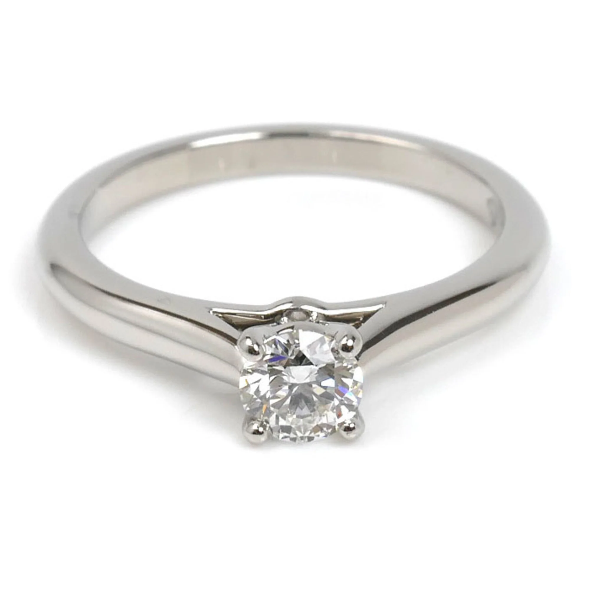 Solitaire Ring Platinum with Diamond - Image 3