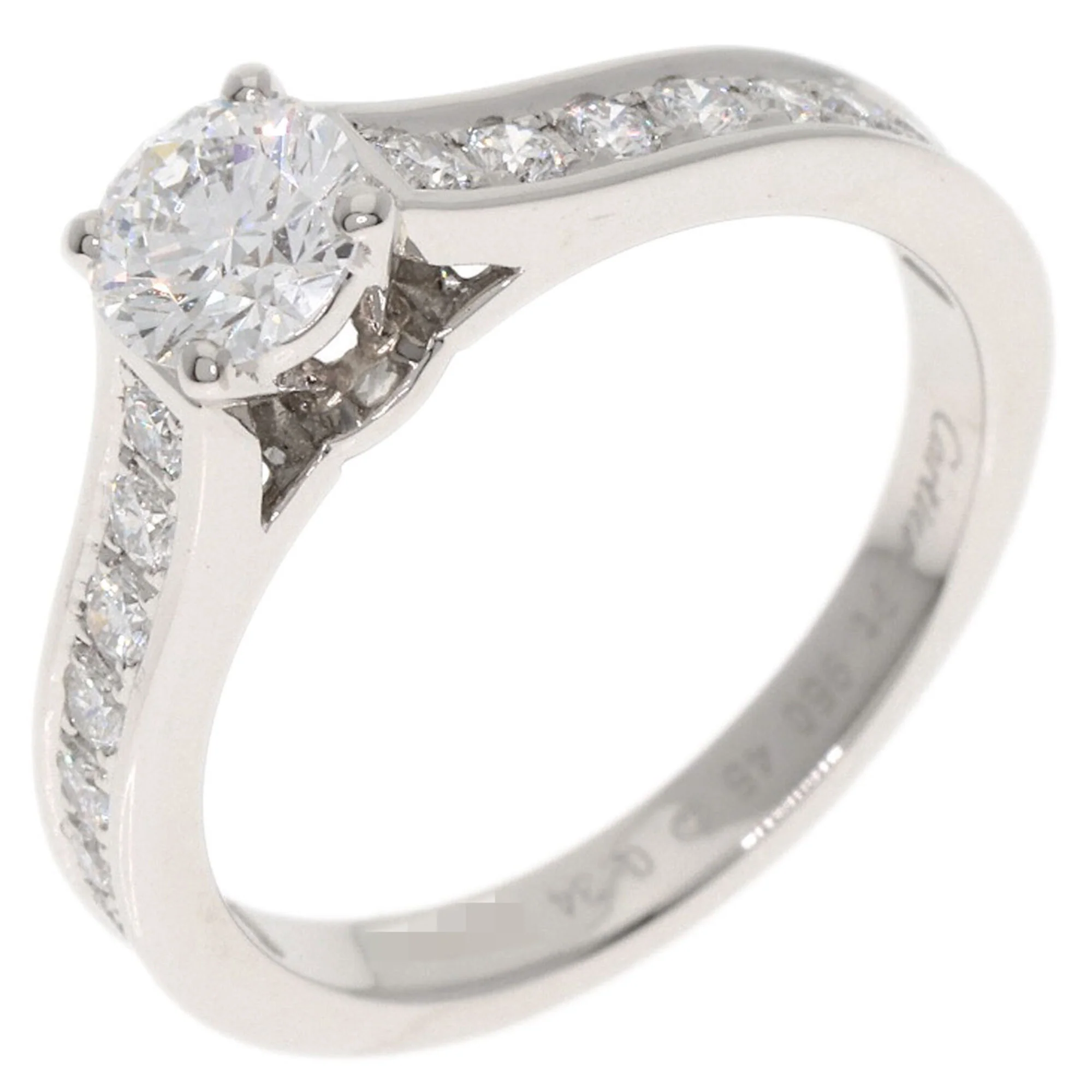 Solitaire Ring Platinum with Diamond - Image 2