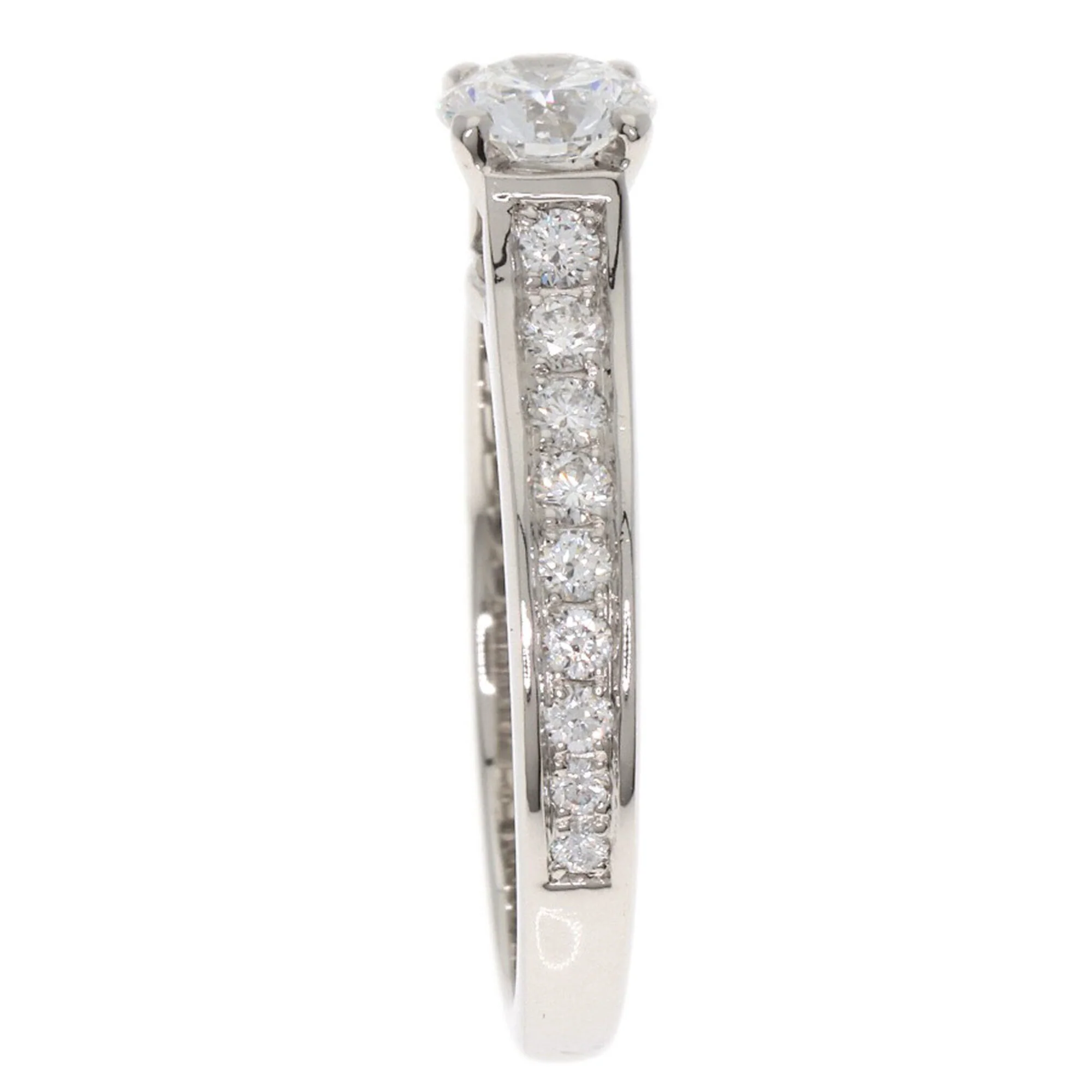 Solitaire Ring Platinum with Diamond - Image 3