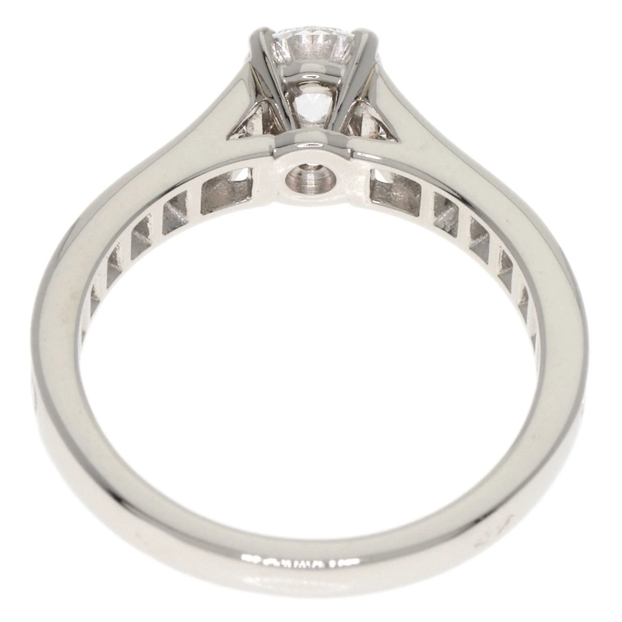 Solitaire Ring Platinum with Diamond - Image 4