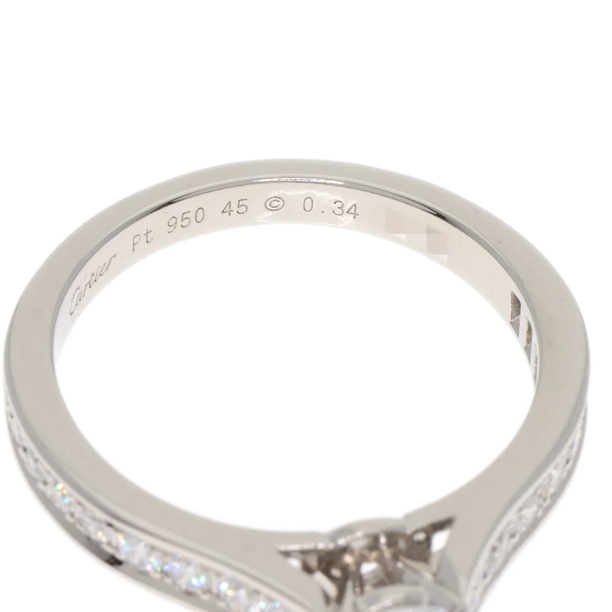 Solitaire Ring Platinum with Diamond - Image 5