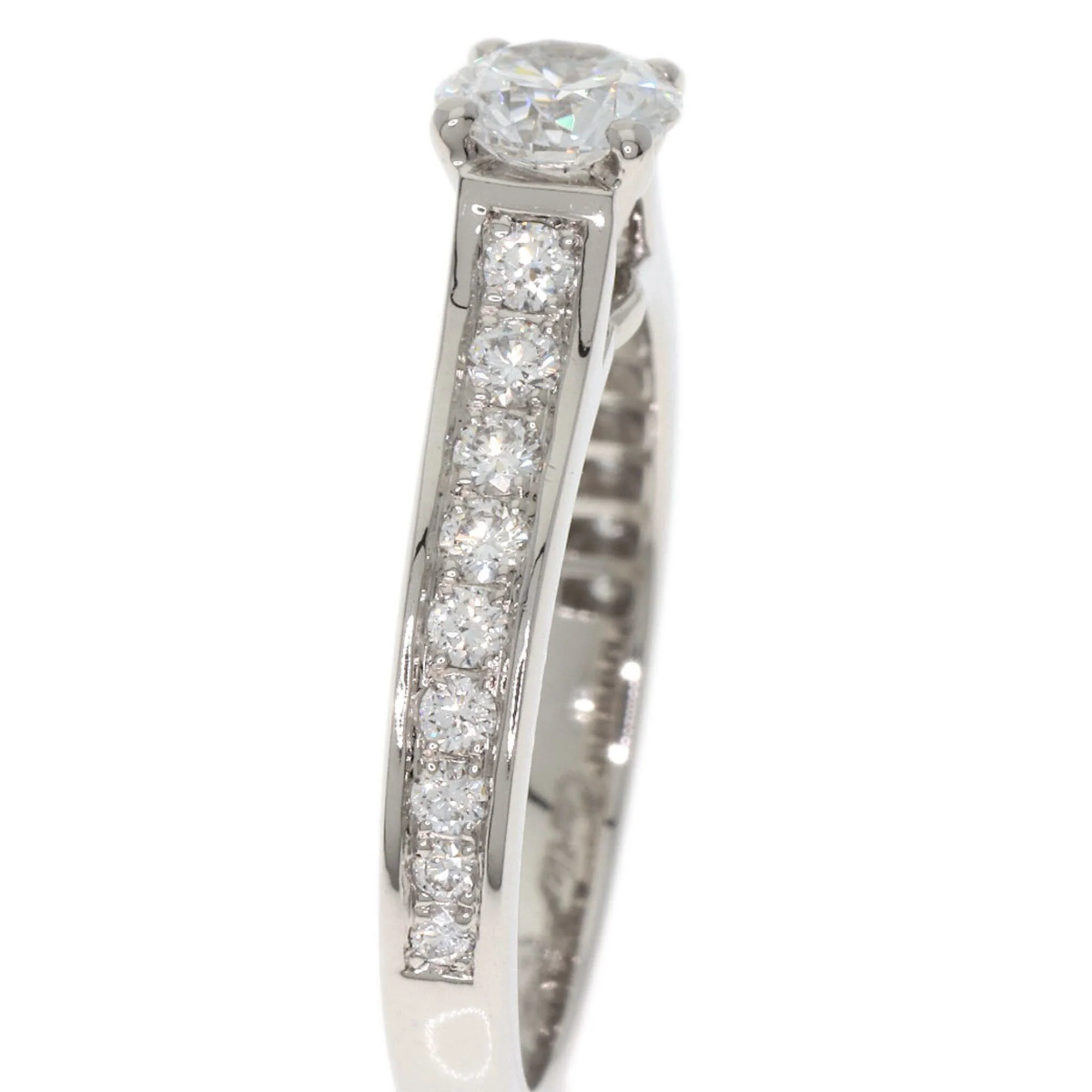 Solitaire Ring Platinum with Diamond - Image 7
