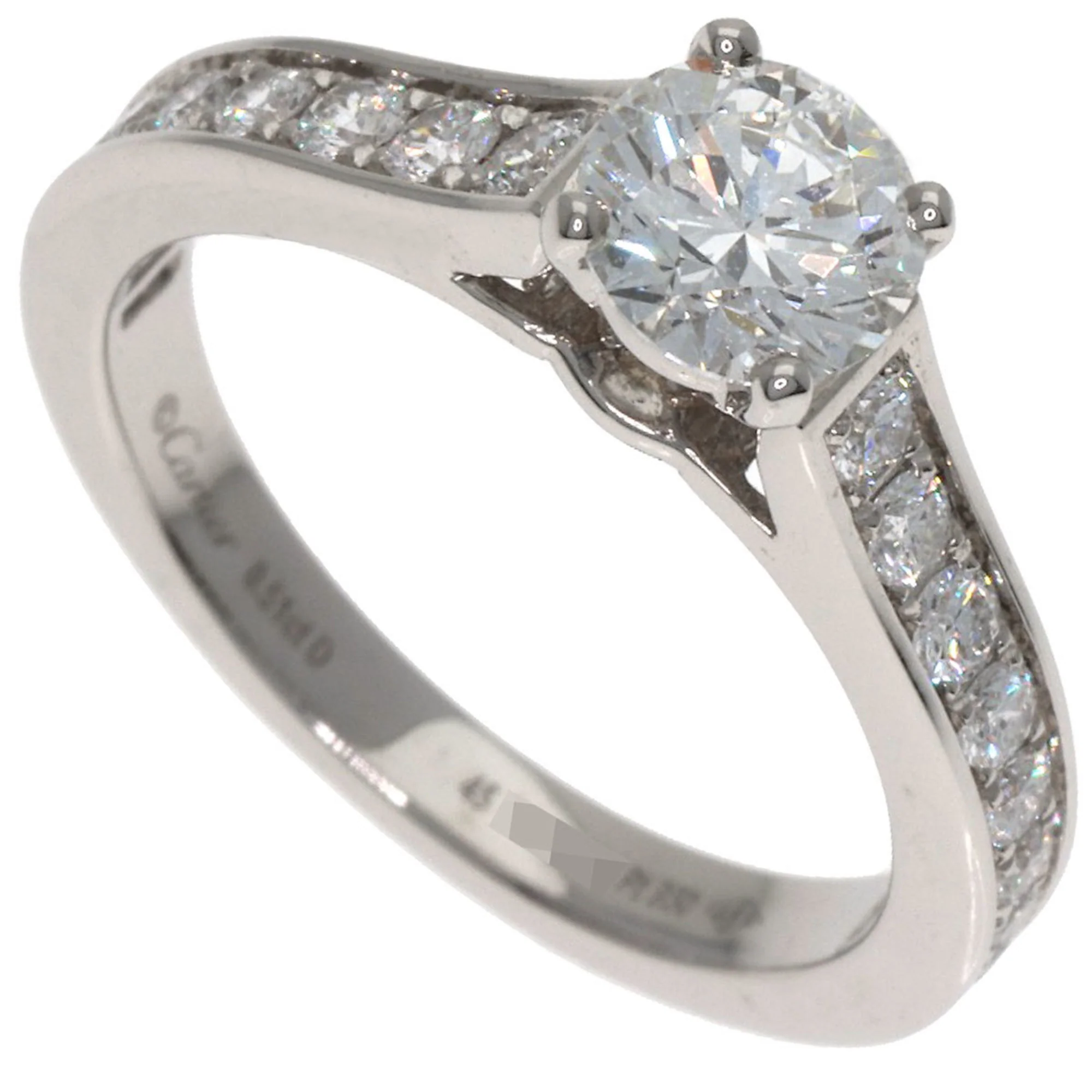 Solitaire Ring Platinum with Diamond