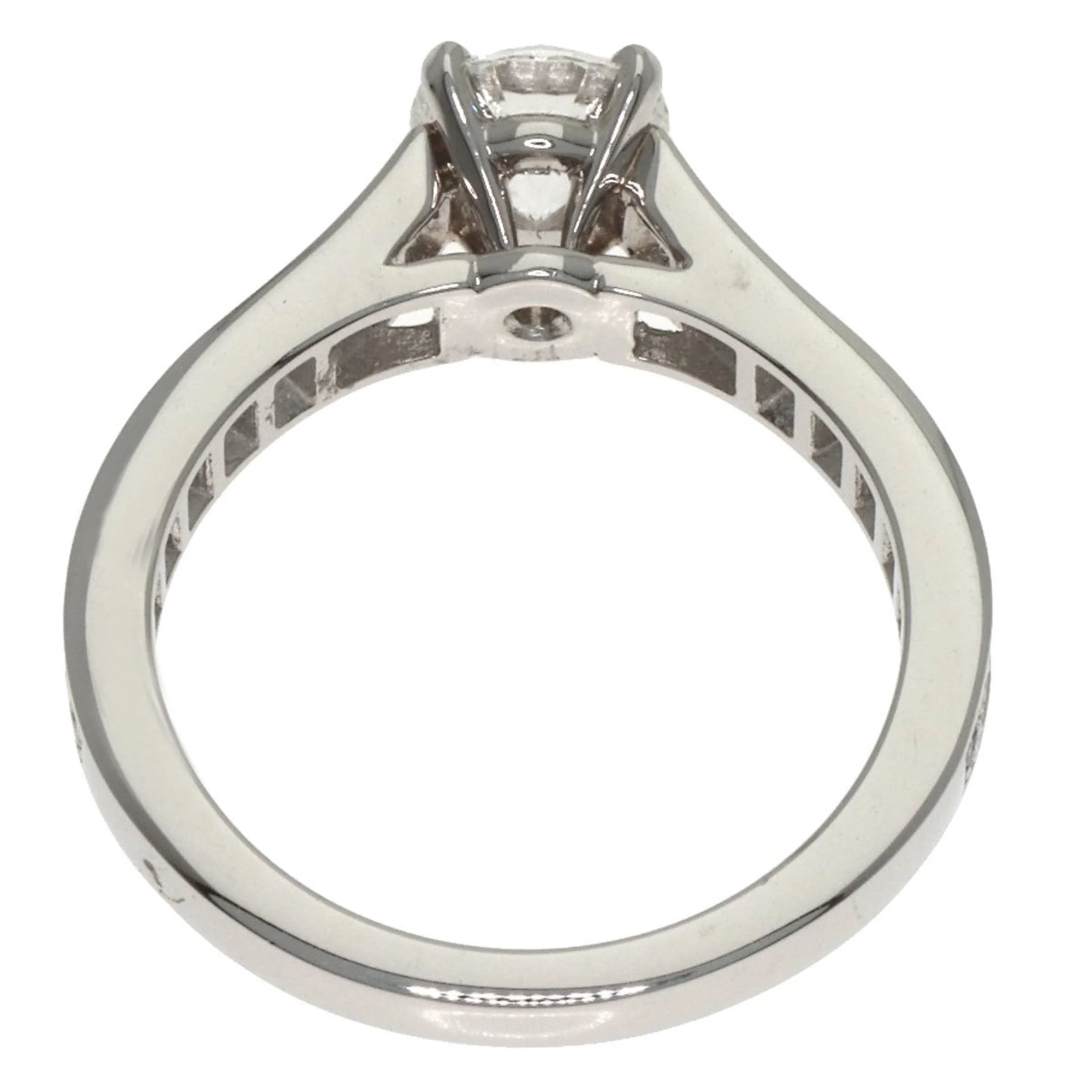 Solitaire Ring Platinum with Diamond - Image 4