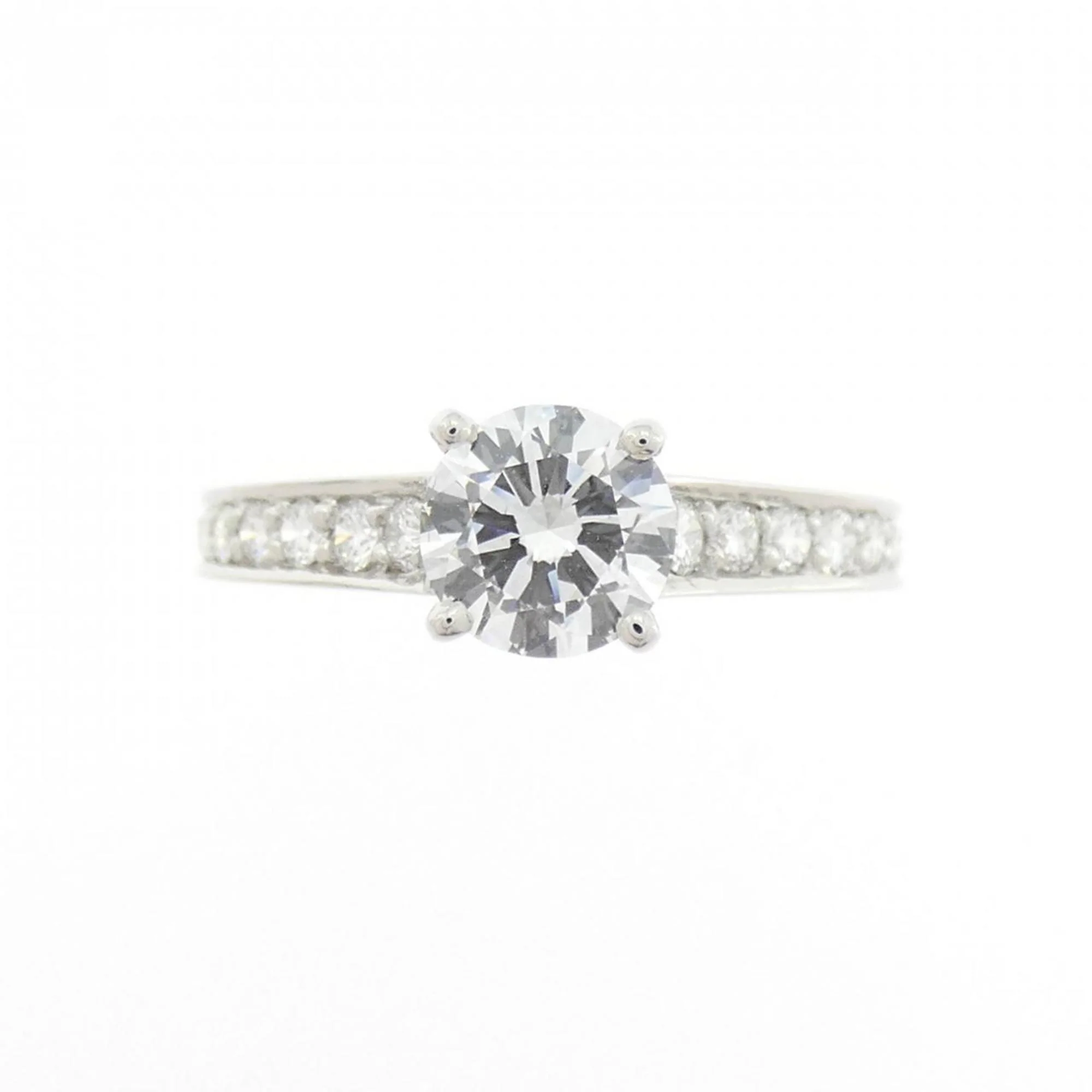 Solitaire Ring Platinum with Diamond - Image 2