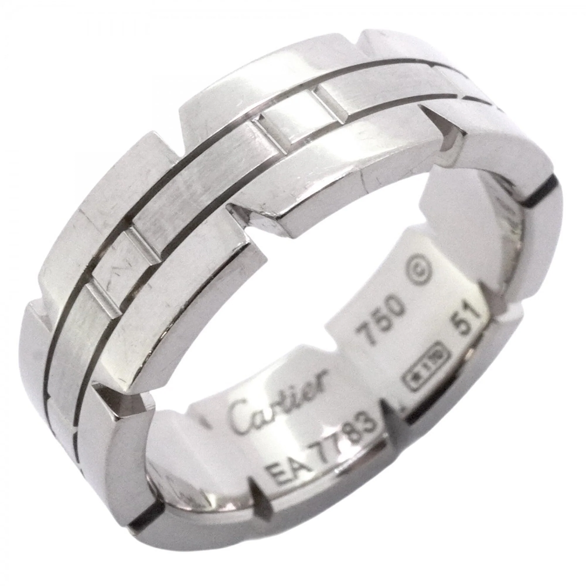 Tank Française Ring 18K White Gold