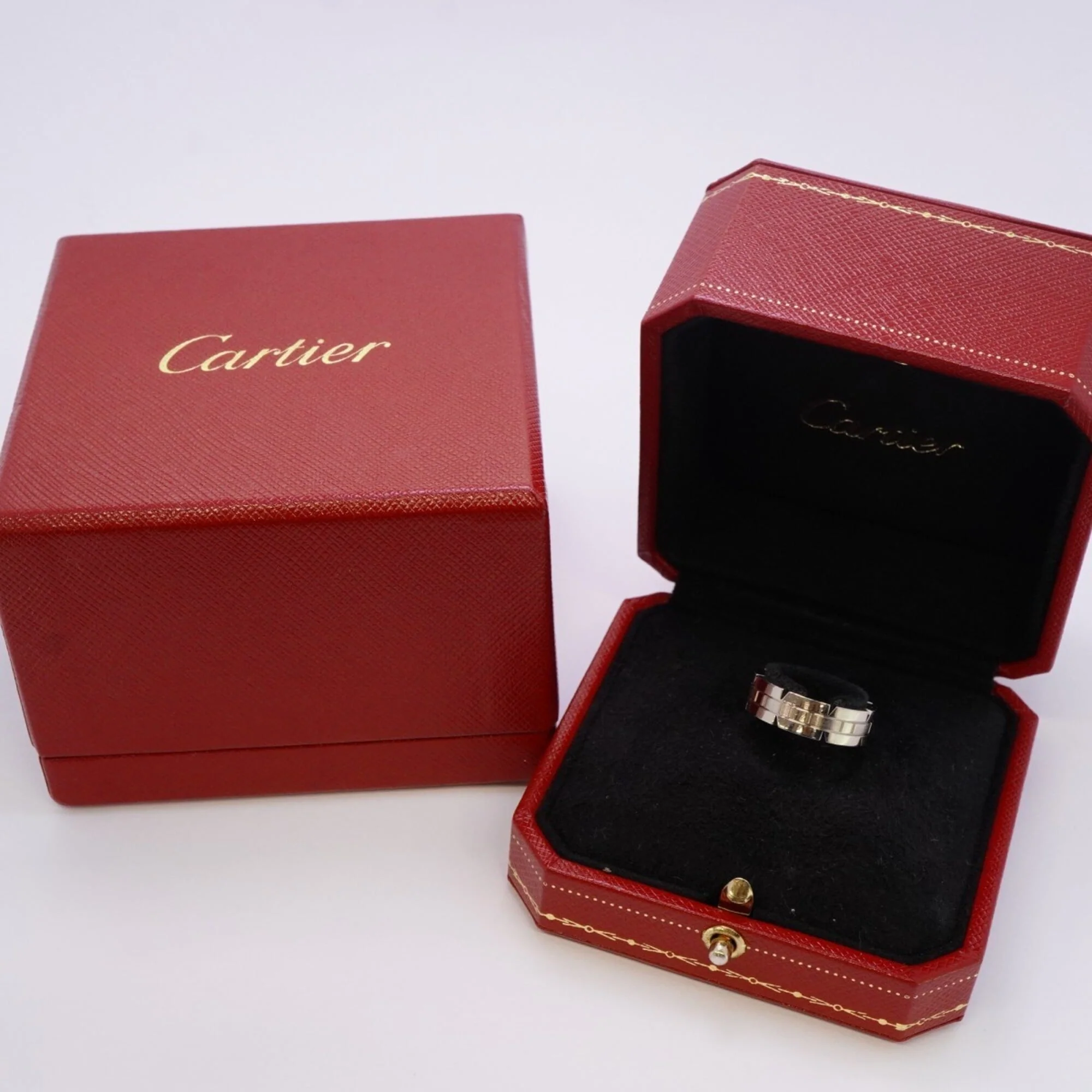 Tank Française Ring 18K White Gold - Image 7