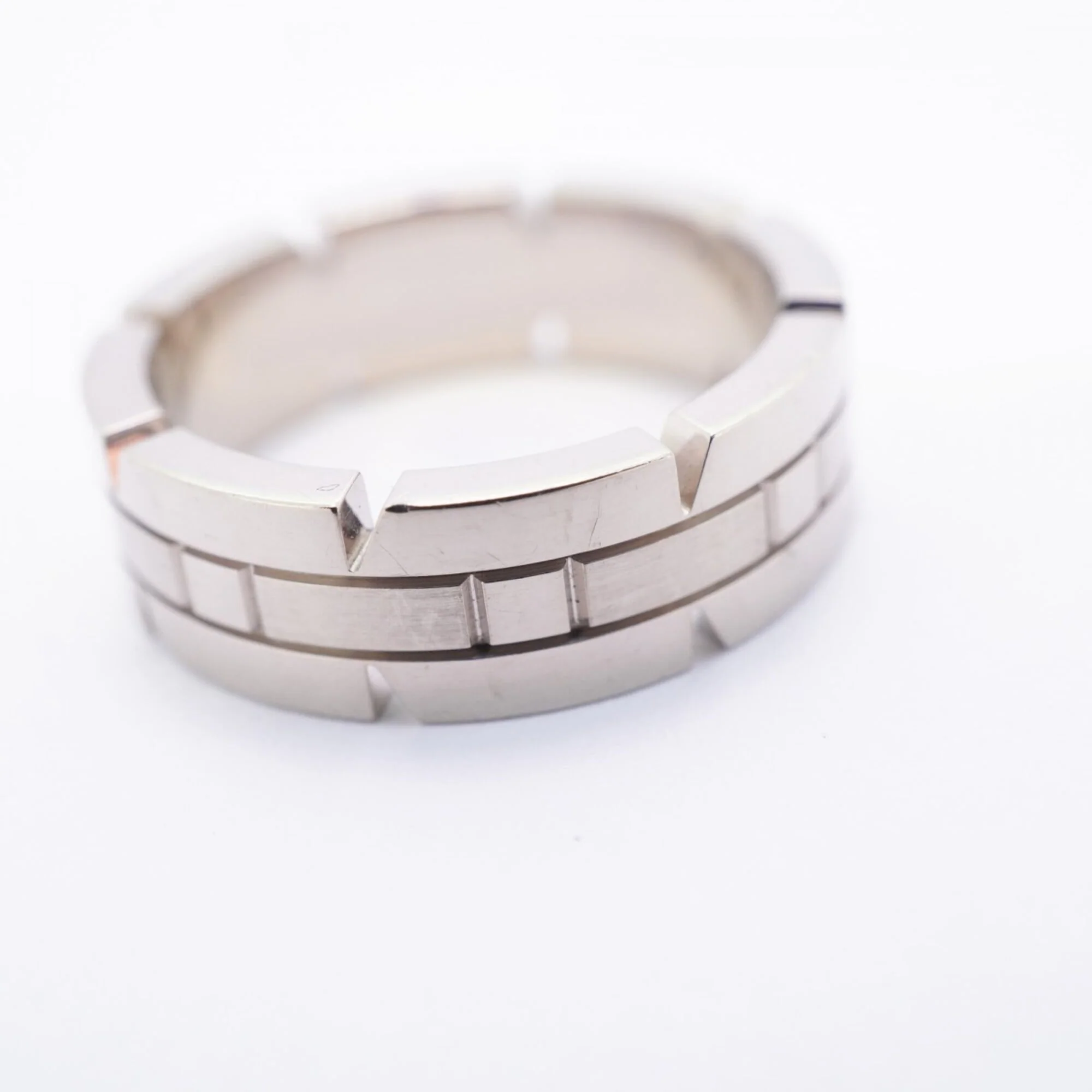 Tank Française Ring 18K White Gold - Image 8