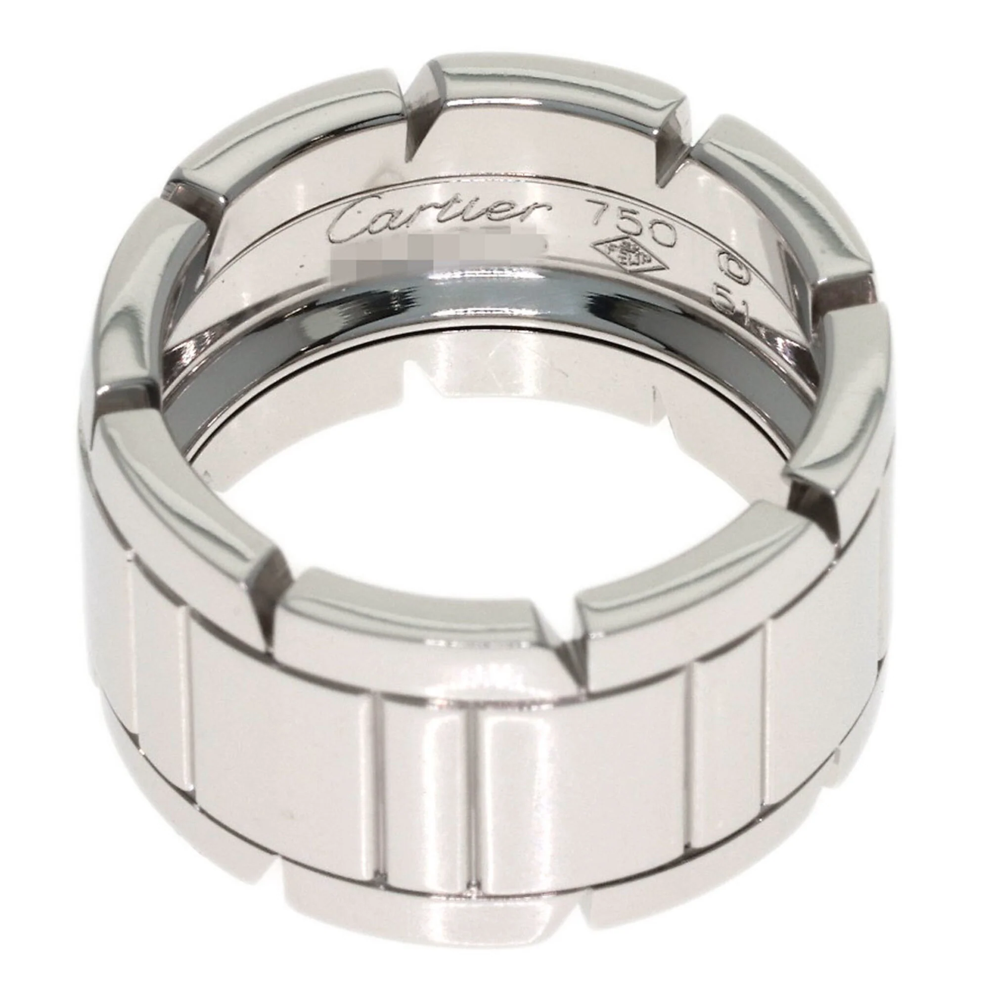 Tank Française Ring 18K White Gold - Image 4