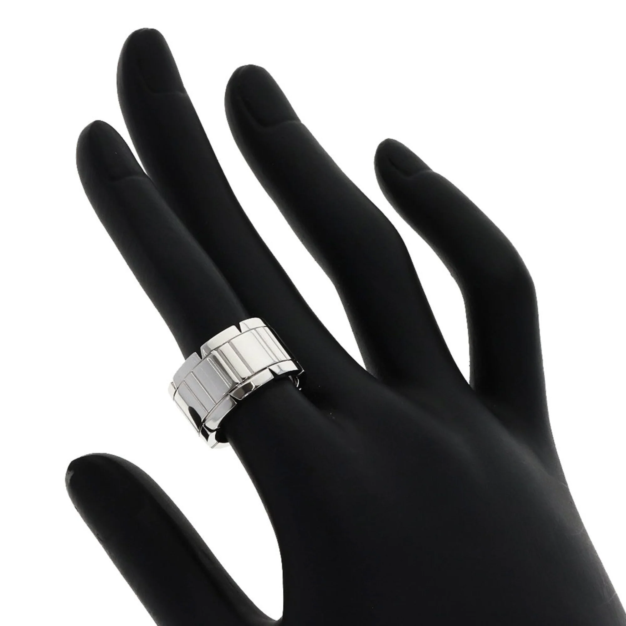 Tank Française Ring 18K White Gold - Image 5