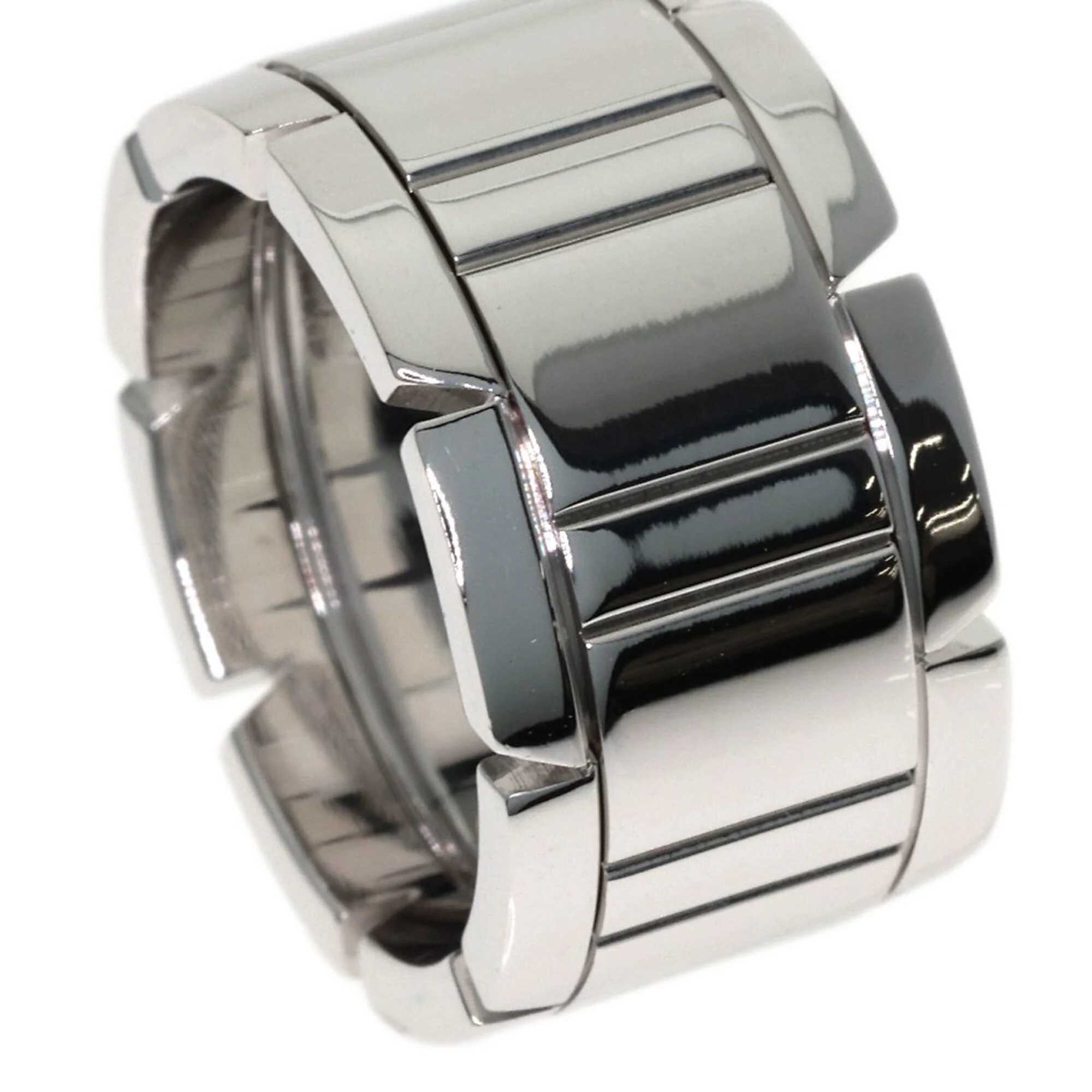 Tank Française Ring 18K White Gold - Image 6