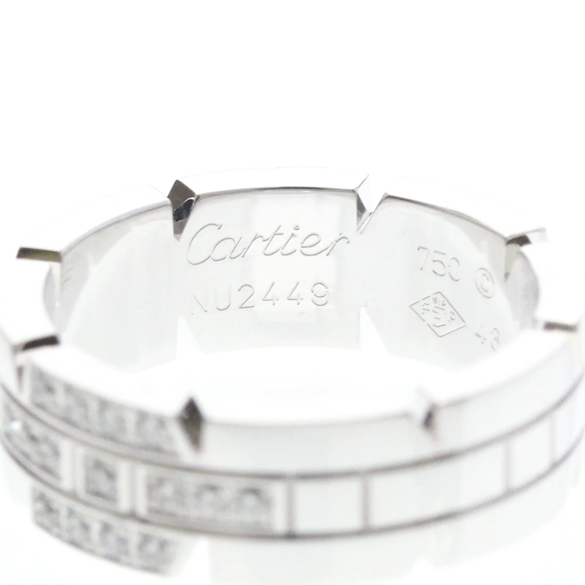 Tank Française Ring 18K White Gold With Diamond - Image 5