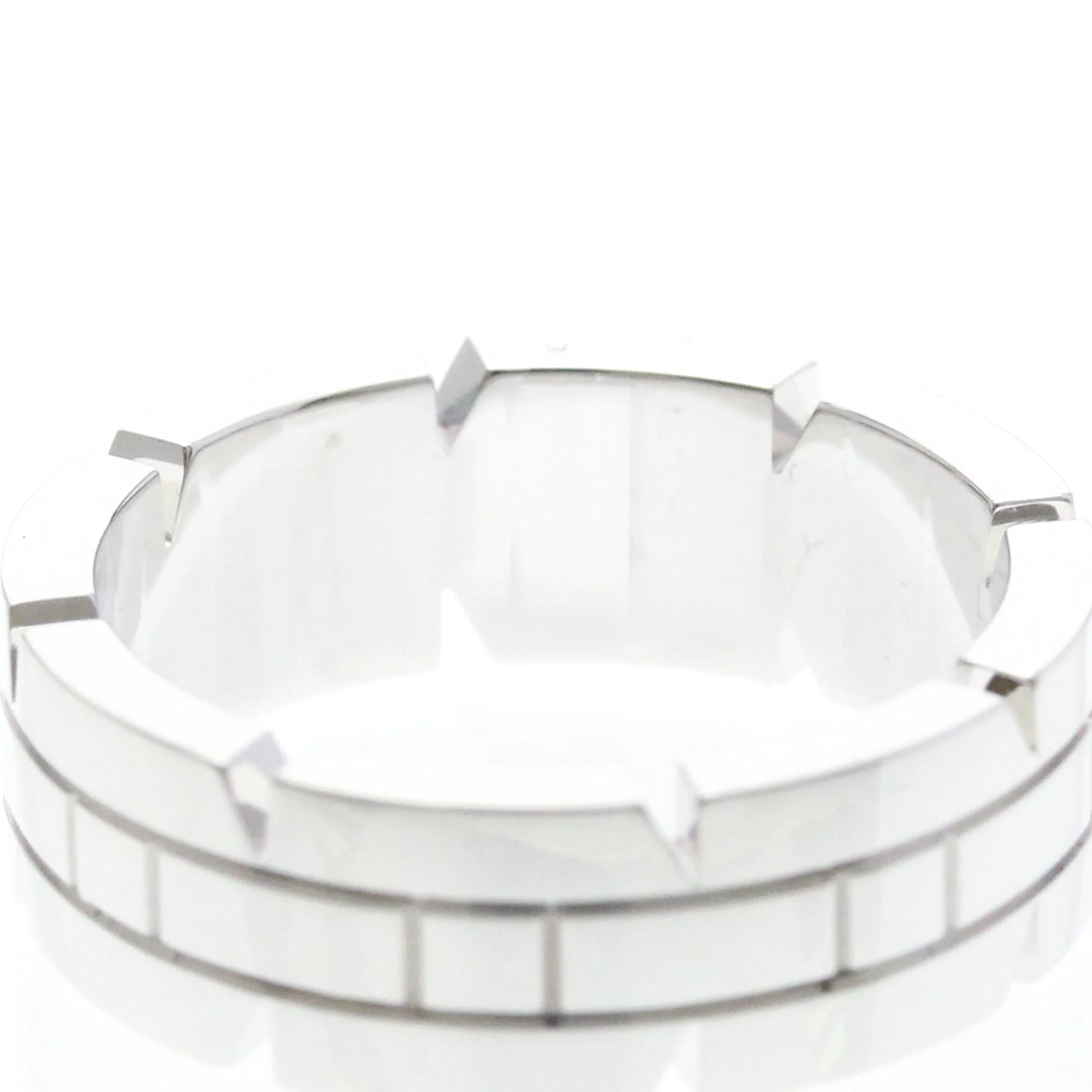 Tank Française Ring 18K White Gold With Diamond - Image 8