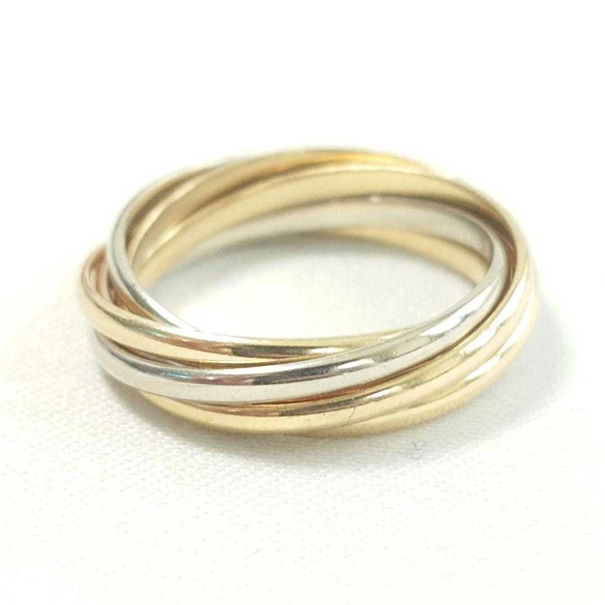 Trinity Ring 18K Yellow Gold and 18K White Gold