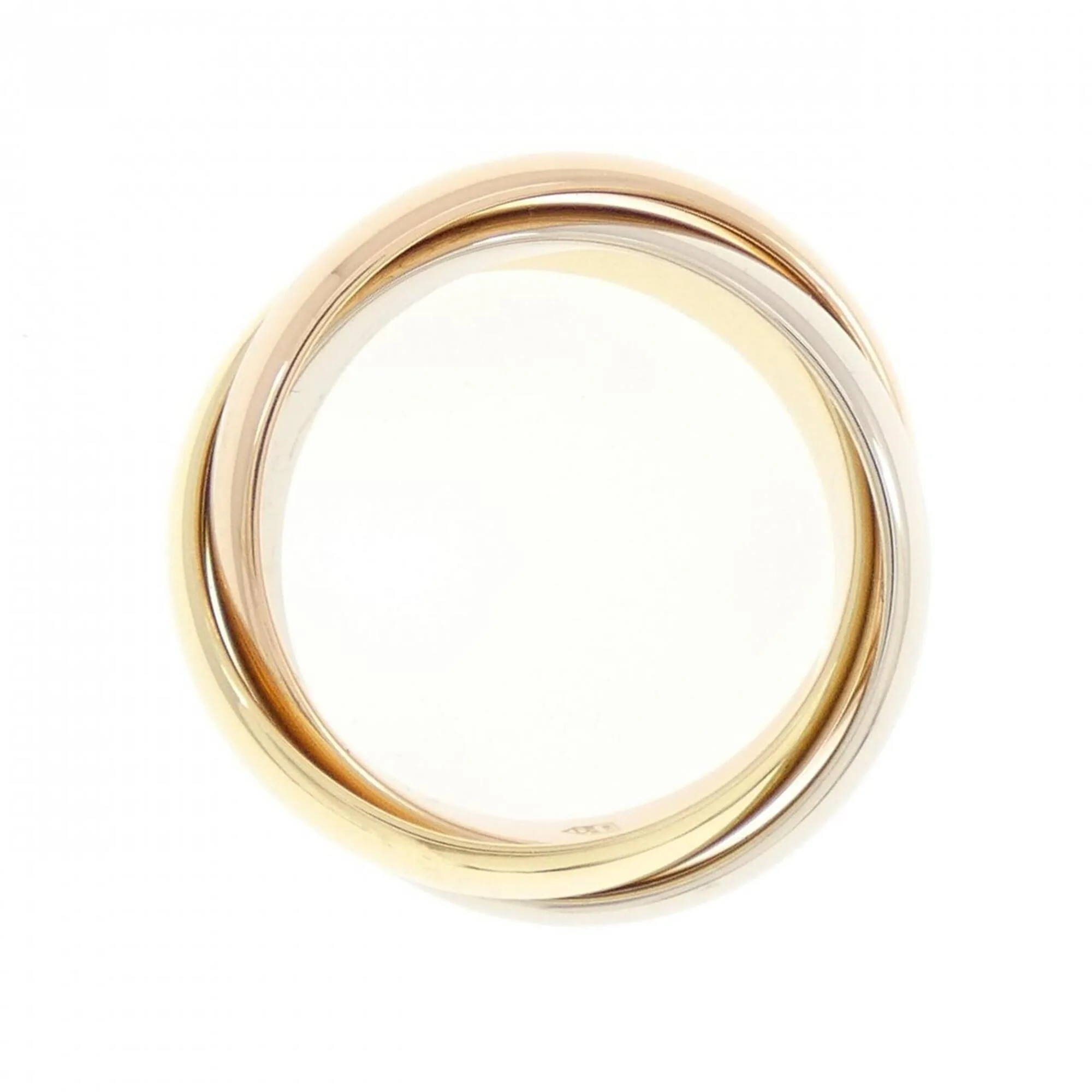 Vendome Louis Cartier Band Ring 18K Tricolor Gold - Image 2