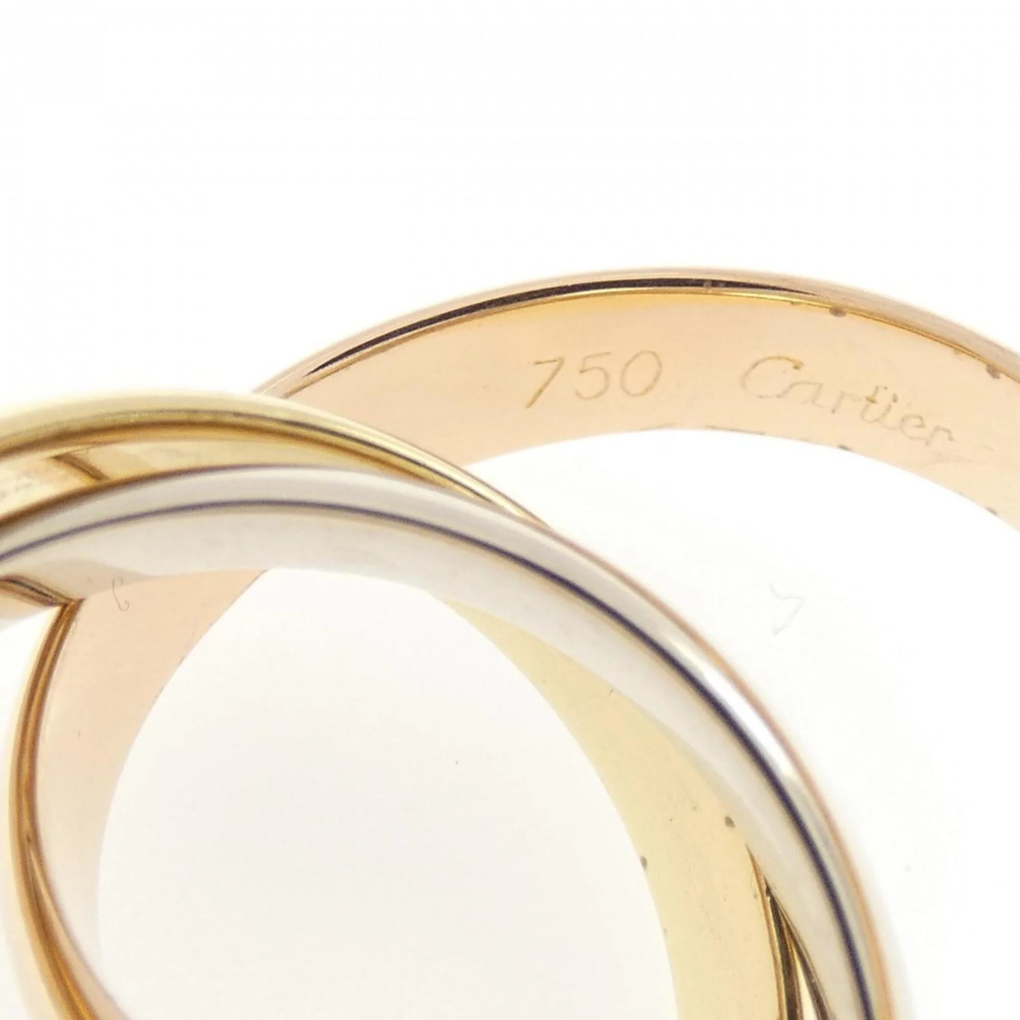 Vendome Louis Cartier Band Ring 18K Tricolor Gold - Image 4